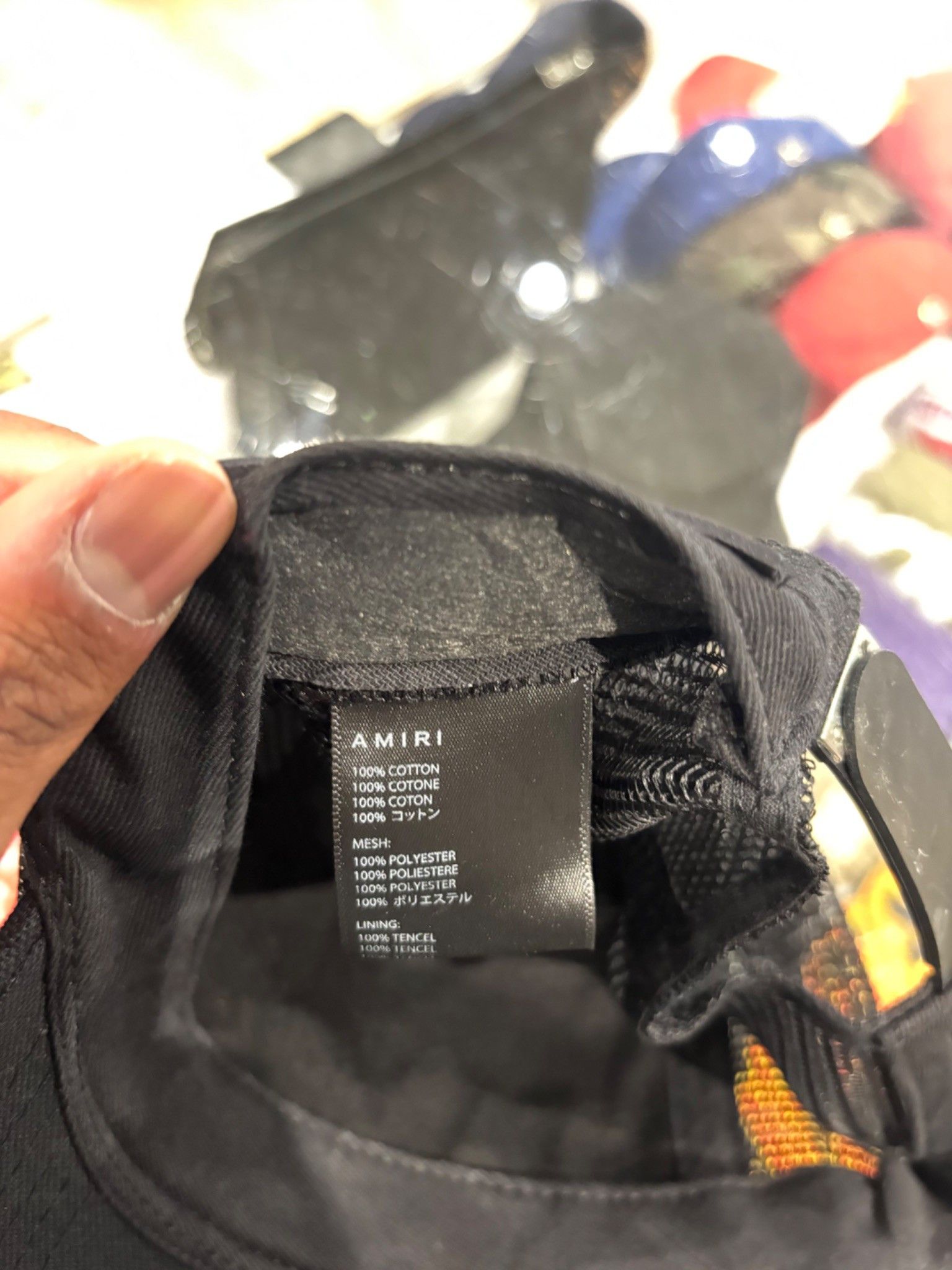 Amiri Amiri Reverse Playboy Trucker Hat Black Size ONE SIZE - 5 Thumbnail