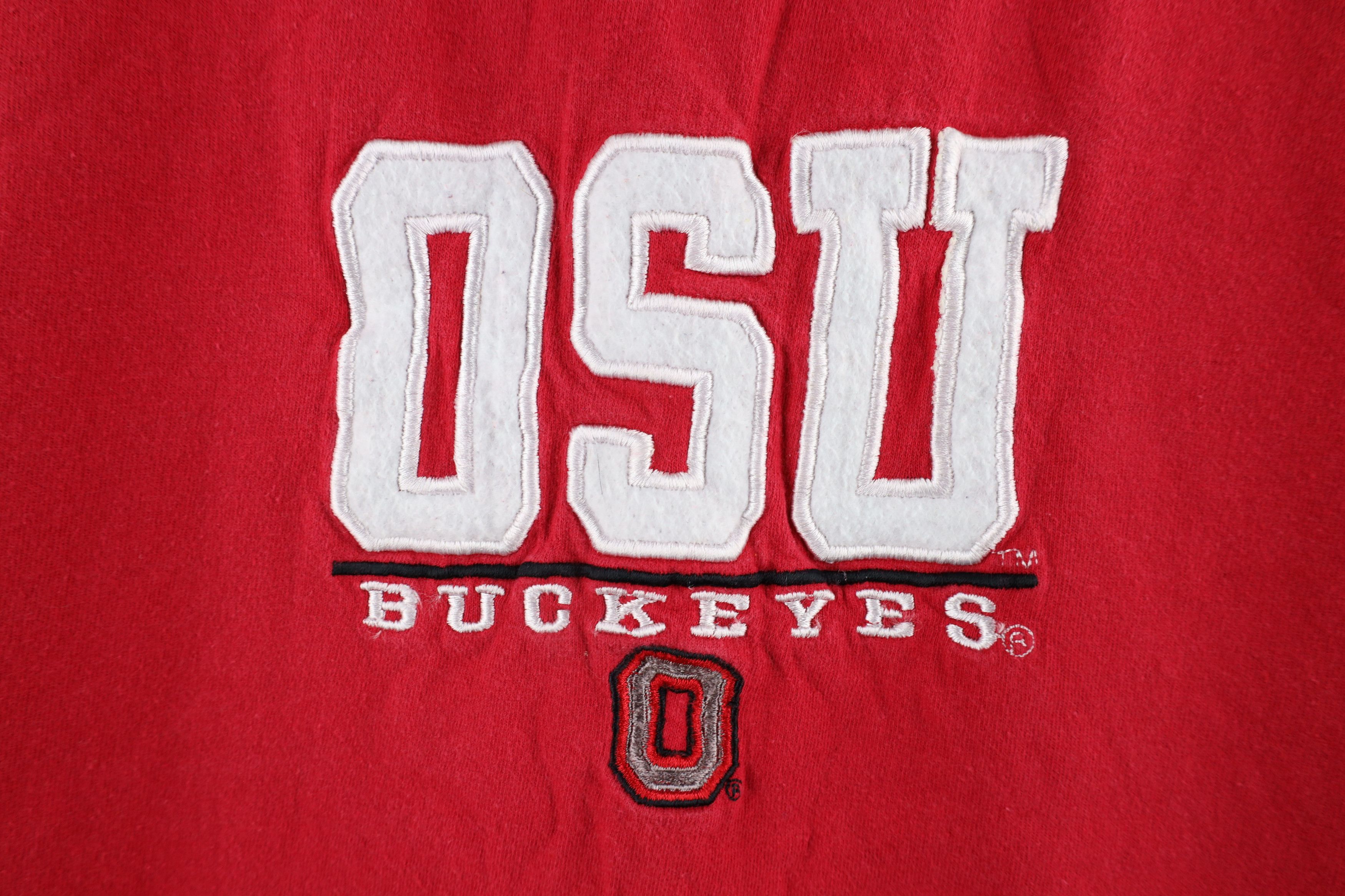 Vintage Vintage 90s Spell Out Ohio State University Buckeyes T-Shirt Size US XL / EU 56 / 4 - 4 Thumbnail