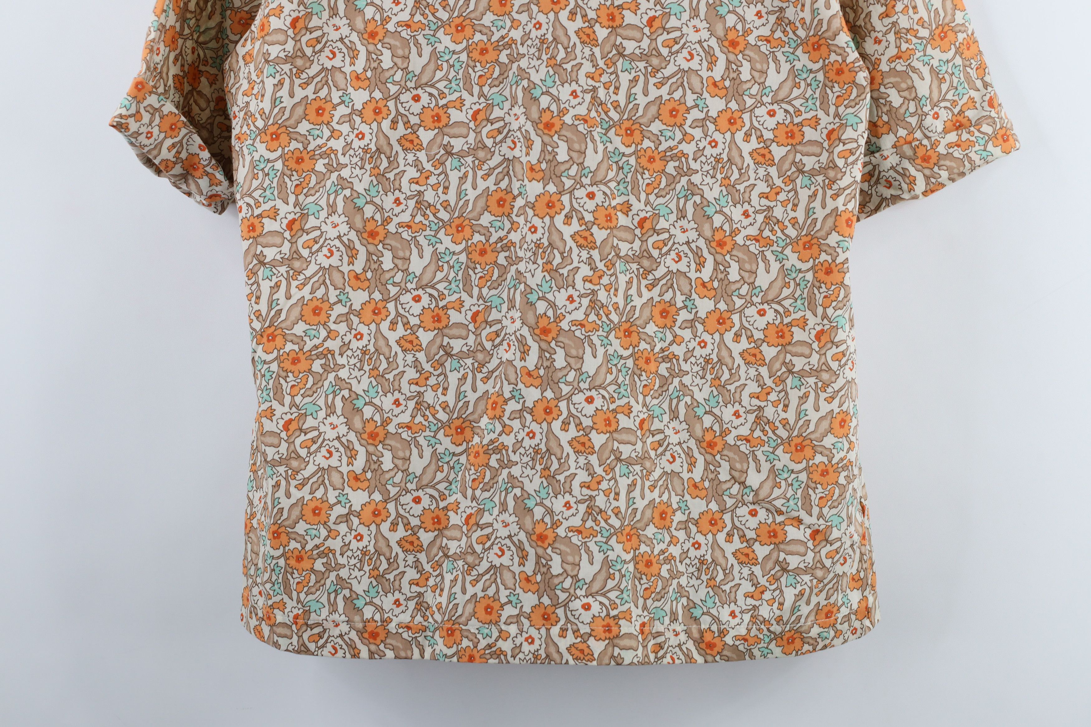 Vintage Deadstock Vintage 60s 70s Streetwear Flower Button Shirt Size XS / US 0-2 / IT 36-38 - 7 Thumbnail