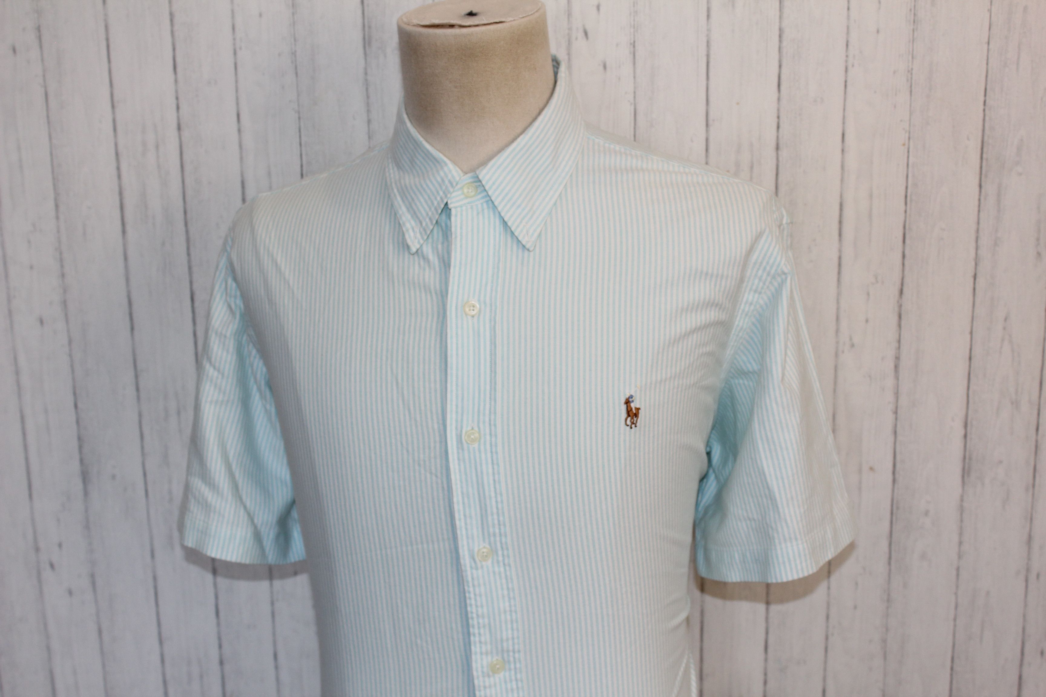 Polo Ralph Lauren RALPH LAUREN Vintage Short Sleeve Striped Shirt Size US XL / EU 56 / 4 - 4 Thumbnail