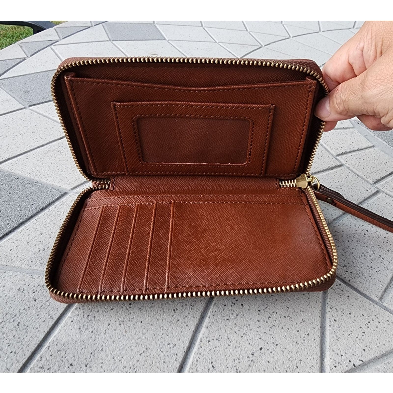 Fossil Fossil Jori RFID Leather Clutch Wallet Wristlet Size ONE SIZE - 5 Thumbnail