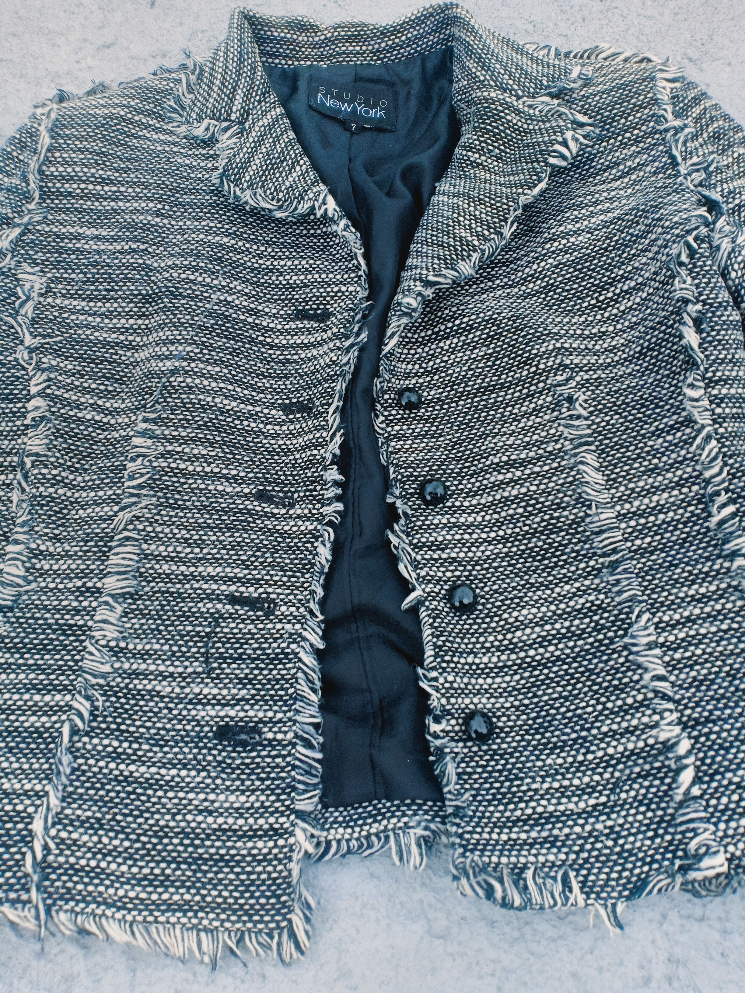 Vintage Studio NEW YORK distressed jacket Size XS / US 0-2 / IT 36-38 - 3 Thumbnail