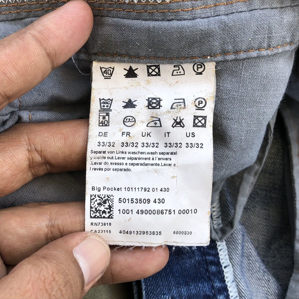 Hugo Boss Hugo Boss Straight Cut Denim Pants Size US 34 / EU 50 - 20 Thumbnail