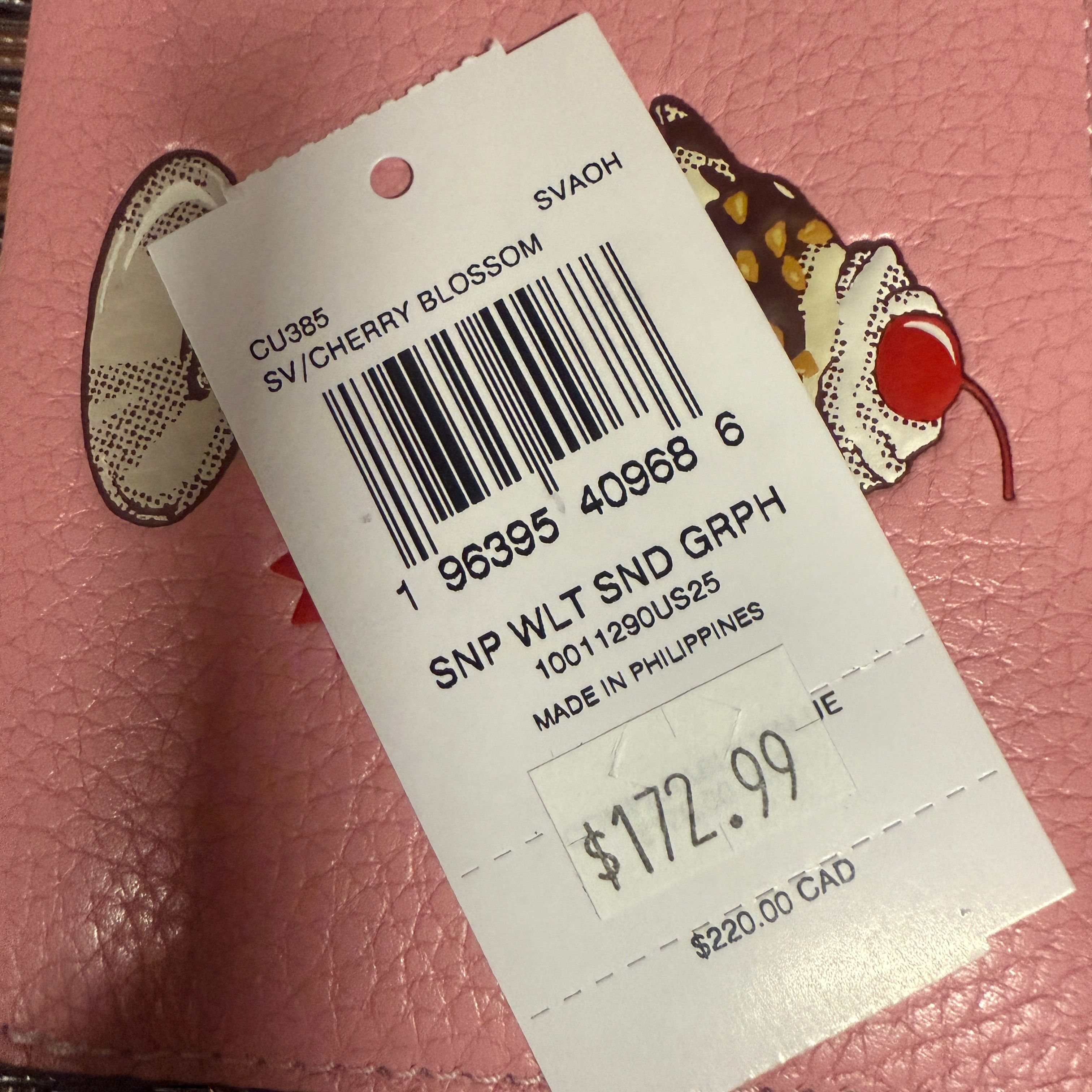 coach Snap Wallet With Sundae Graphic cu385