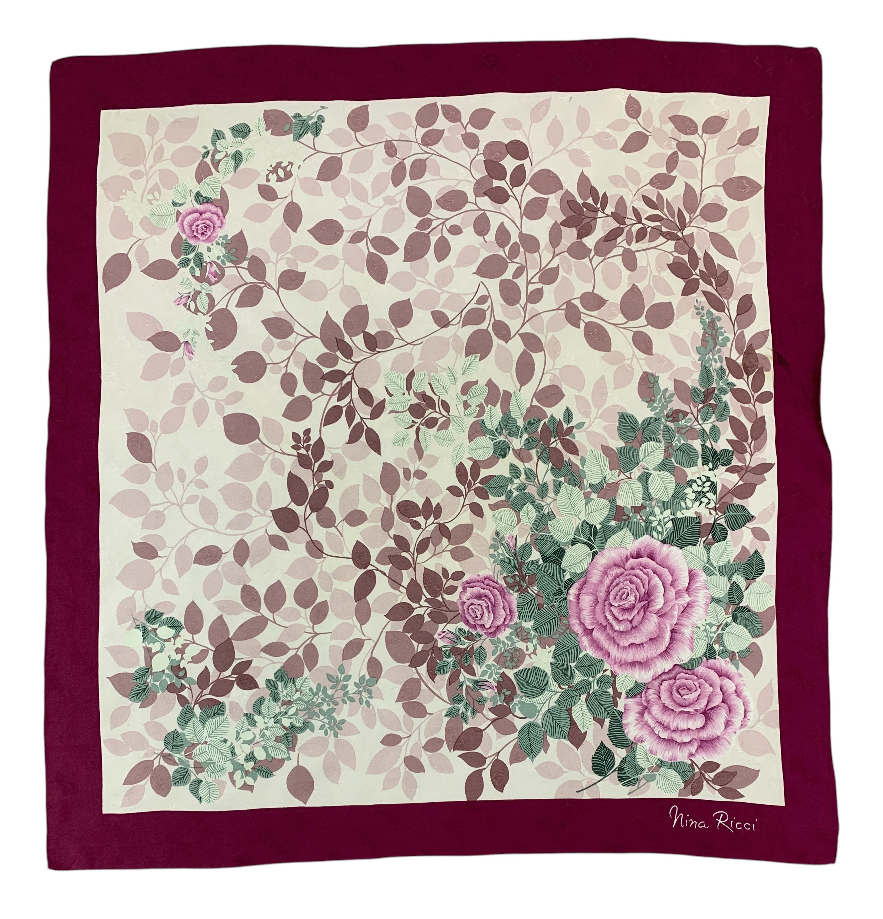 Nina Ricci × Vintage Vintage Nina Ricci Silk Scarf Neckwear - SCA2130 Size ONE SIZE - 2 Thumbnail