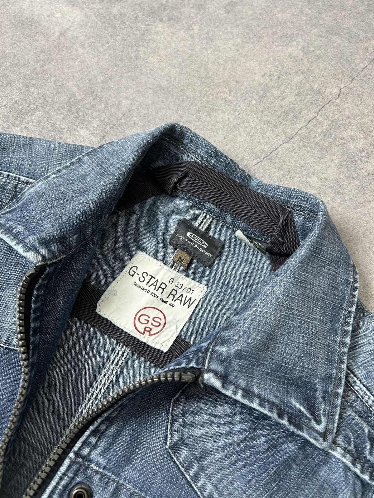G-Star Vintage G-Star 00s denim bikers jacket mens Size US M / EU 48-50 / 2 - 6 Thumbnail