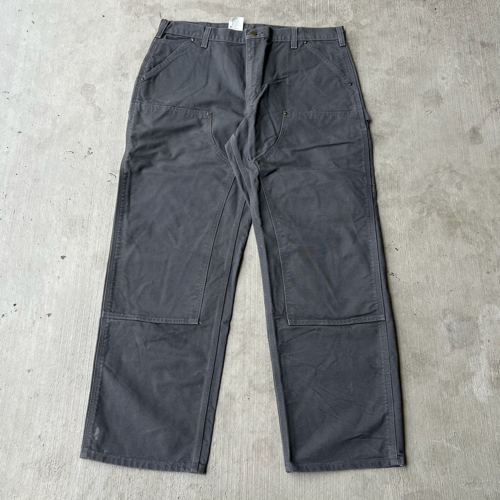 Carhartt × Vintage Carhartt gray double knee work wear carpenter pants Size US 37 - 1 Thumbnail