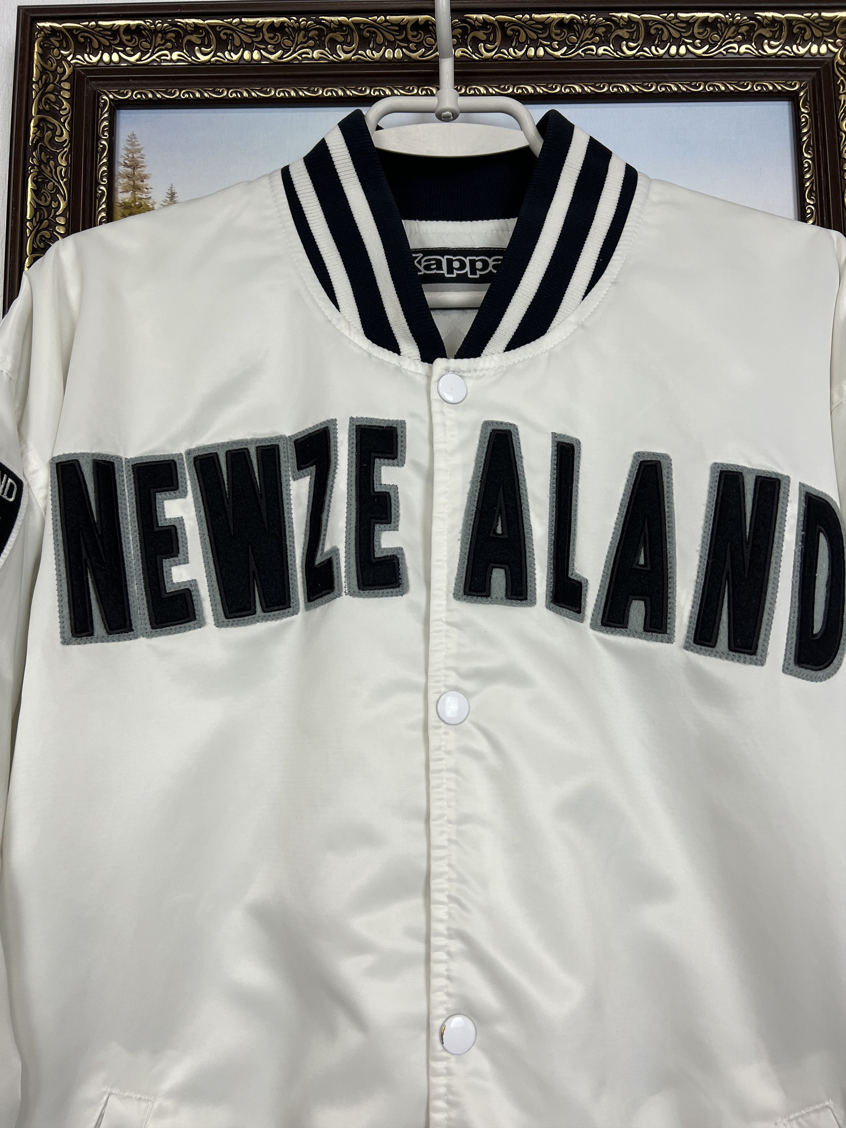 Kappa Vintage Kappa New Zealand Satin Jacket Bomber National Size US XXL / EU 58 / 5 - 5 Thumbnail