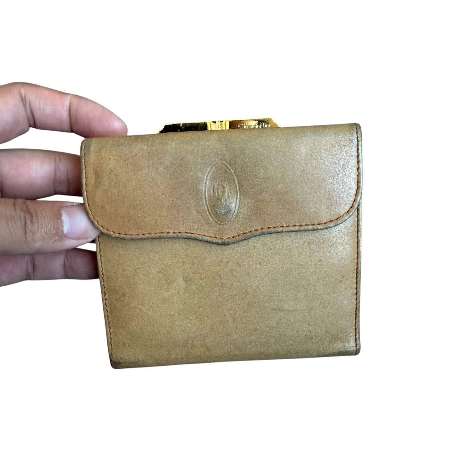 Dior Vintage Christian Dior Tan Brown Wallet Size ONE SIZE - 1 Thumbnail