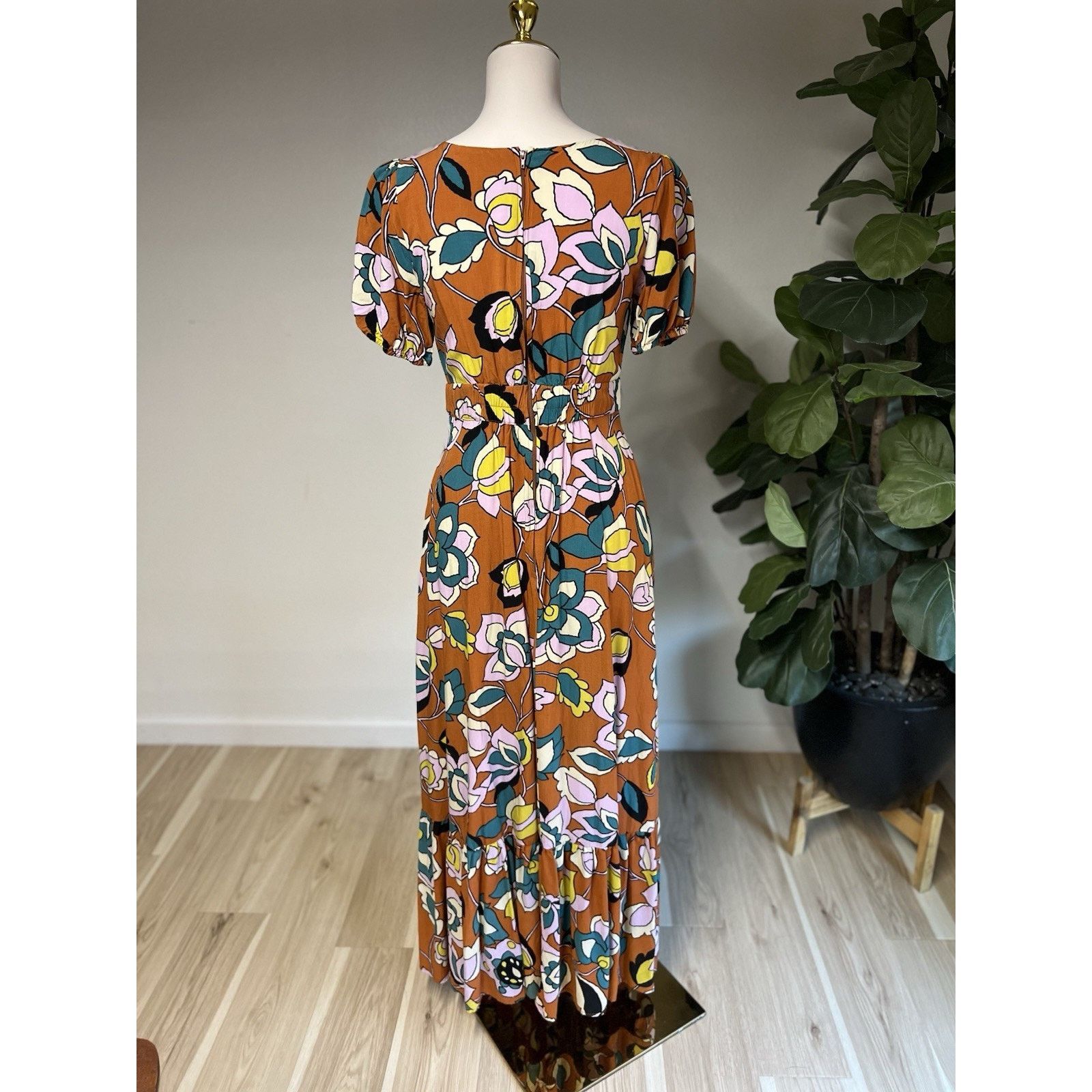 Other ModCloth (M) Savor The Statement Floral Maxi Dress Empire Size M / US 6-8 / IT 42-44 - 4 Thumbnail