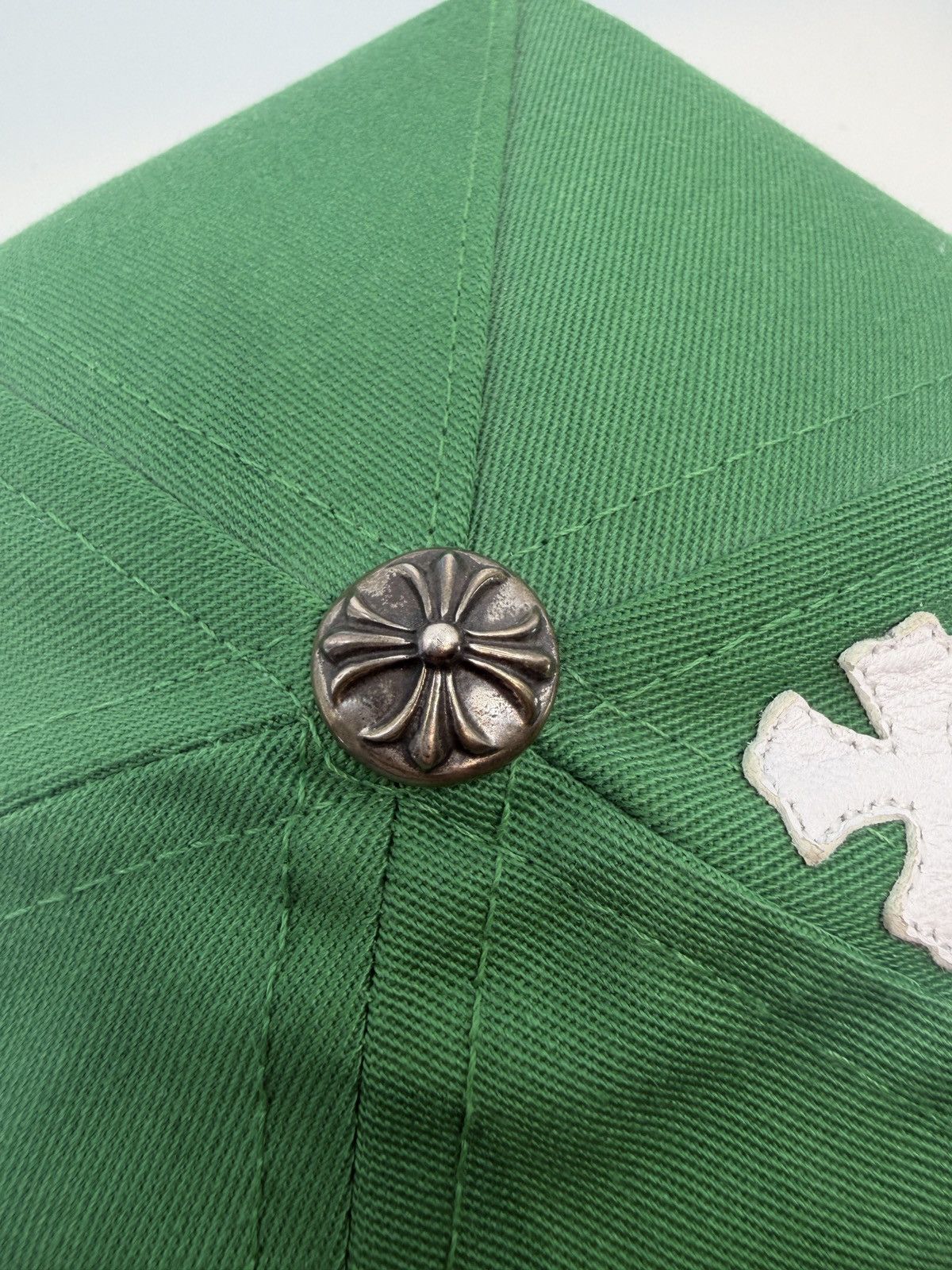 Chrome Hearts Chrome Hearts Cross Patch Hat Green White Size ONE SIZE - 5 Thumbnail