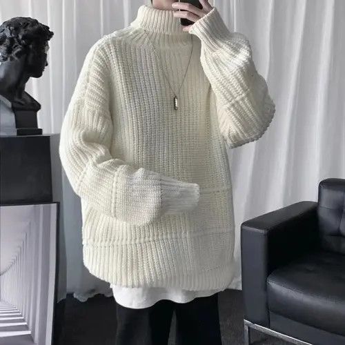 Korean Turtleneck Sweatshirt Hoodies Women Printed Turtleneck Warm