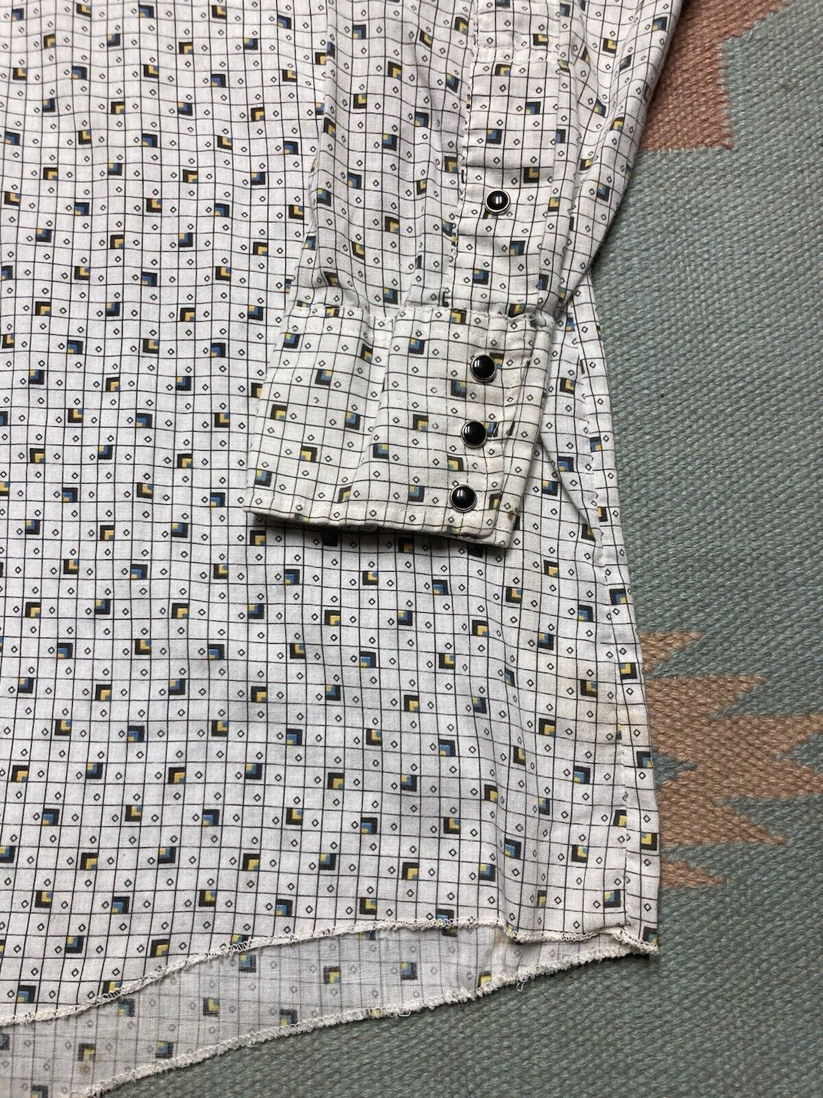 Vintage 70s Pearl snap shirt Dickson Jenkins western long tails XL Size US XL / EU 56 / 4 - 3 Thumbnail