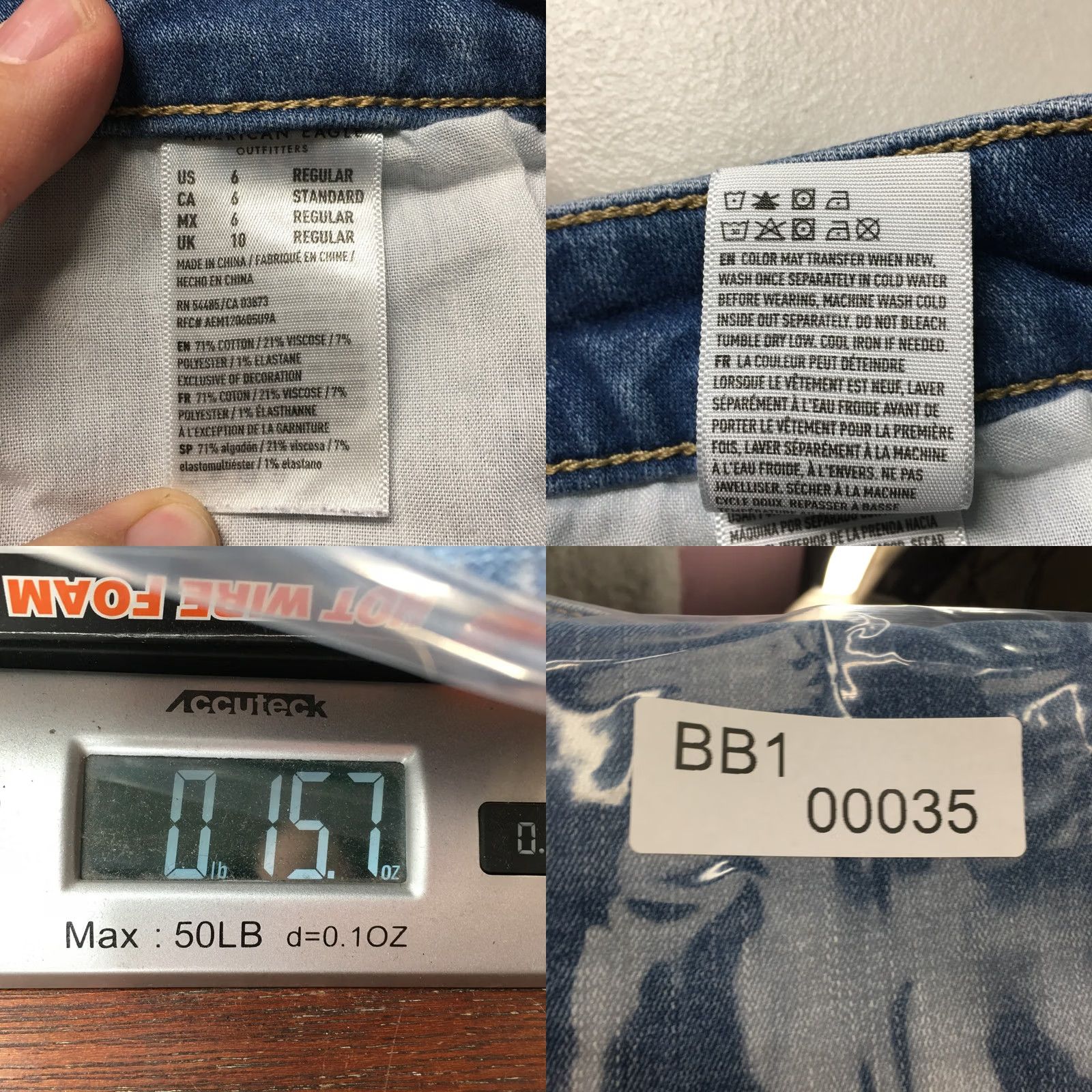 American Eagle Outfitters American Eagle Outfitters Jegging Jeans Womens 6R Blue Denim Mid Rise Button Fly Jeans Women Denim Jeans Regular Rise Midi Blue Size 28" / US 6 / IT 42 - 10 Thumbnail