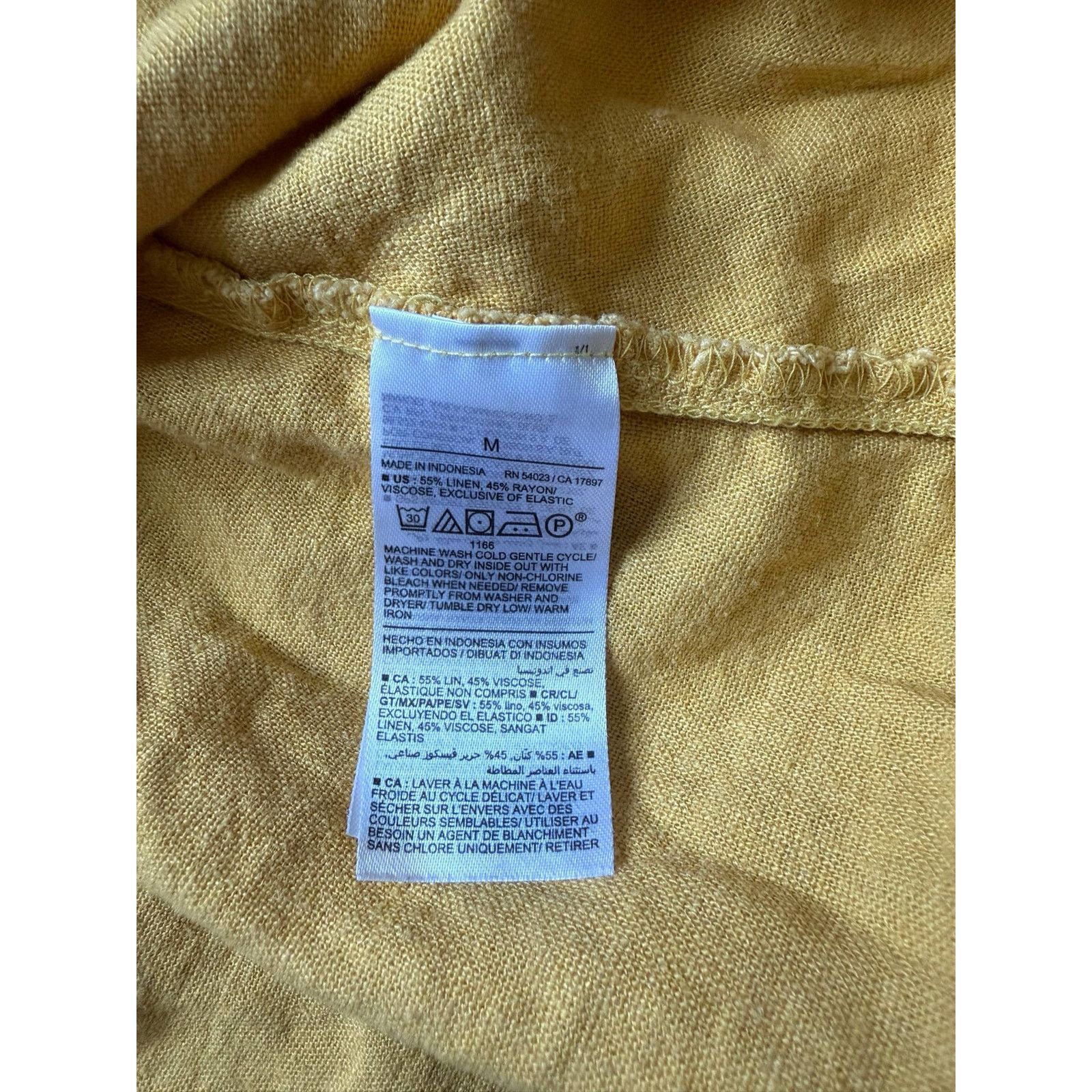 Old Navy Old Navy Tie-Strap Smocked Fit & Flare Mini Dress Yellow M Size M / US 6-8 / IT 42-44 - 13 Thumbnail