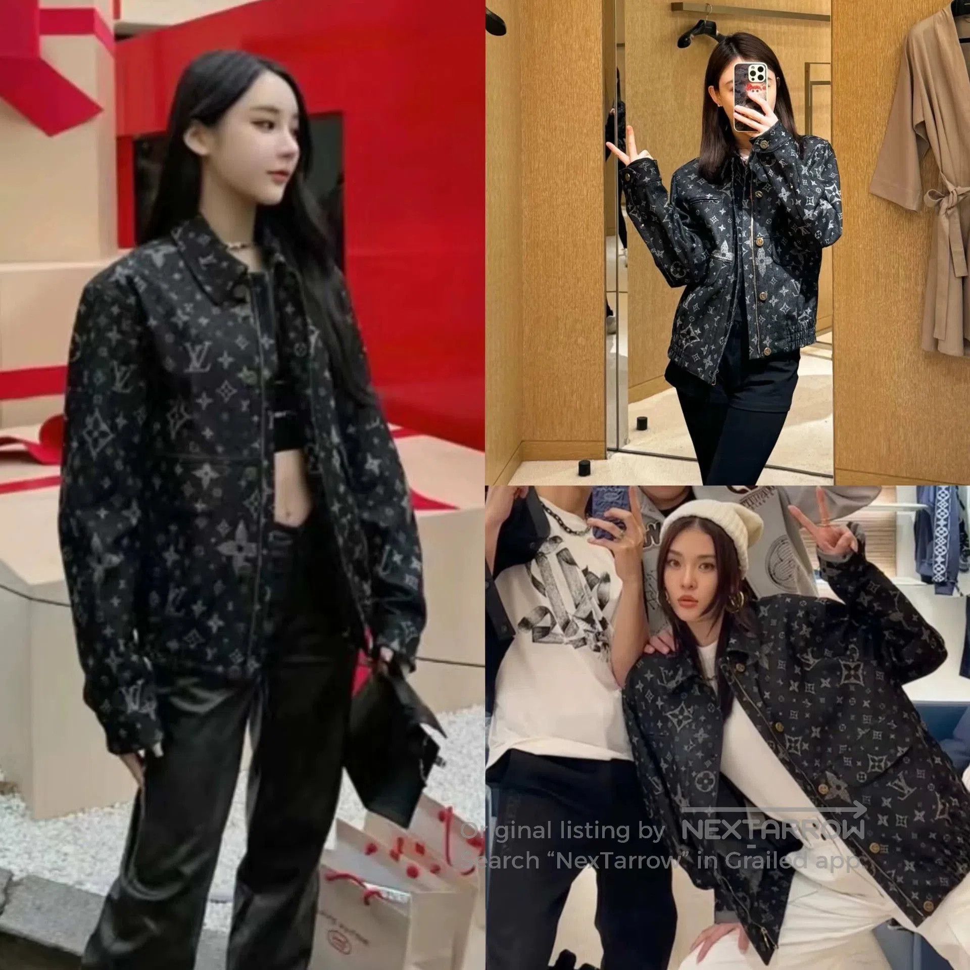 Louis Vuitton luxurious lv denim jacket with unique print. Size US XXL / EU 58 / 5 - 6 Thumbnail