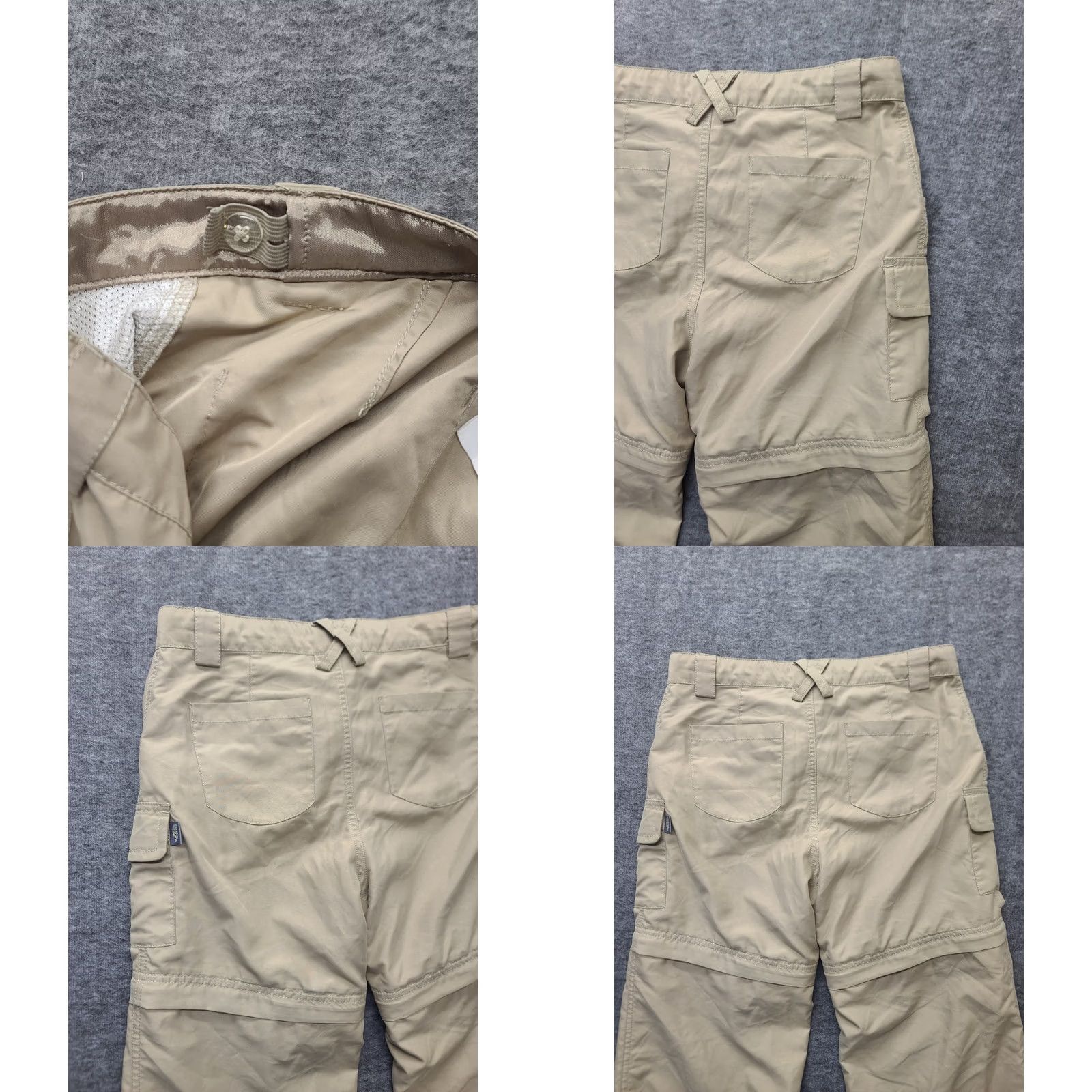 The North Face The North Face Pants Womens 28x27 Relaxed Fit Convertible Cargo Hiking Gorpcore Beige Polyester Casual Travel Workwear Mens Women Girls Size 28" / US 6 / IT 42 - 9 Thumbnail