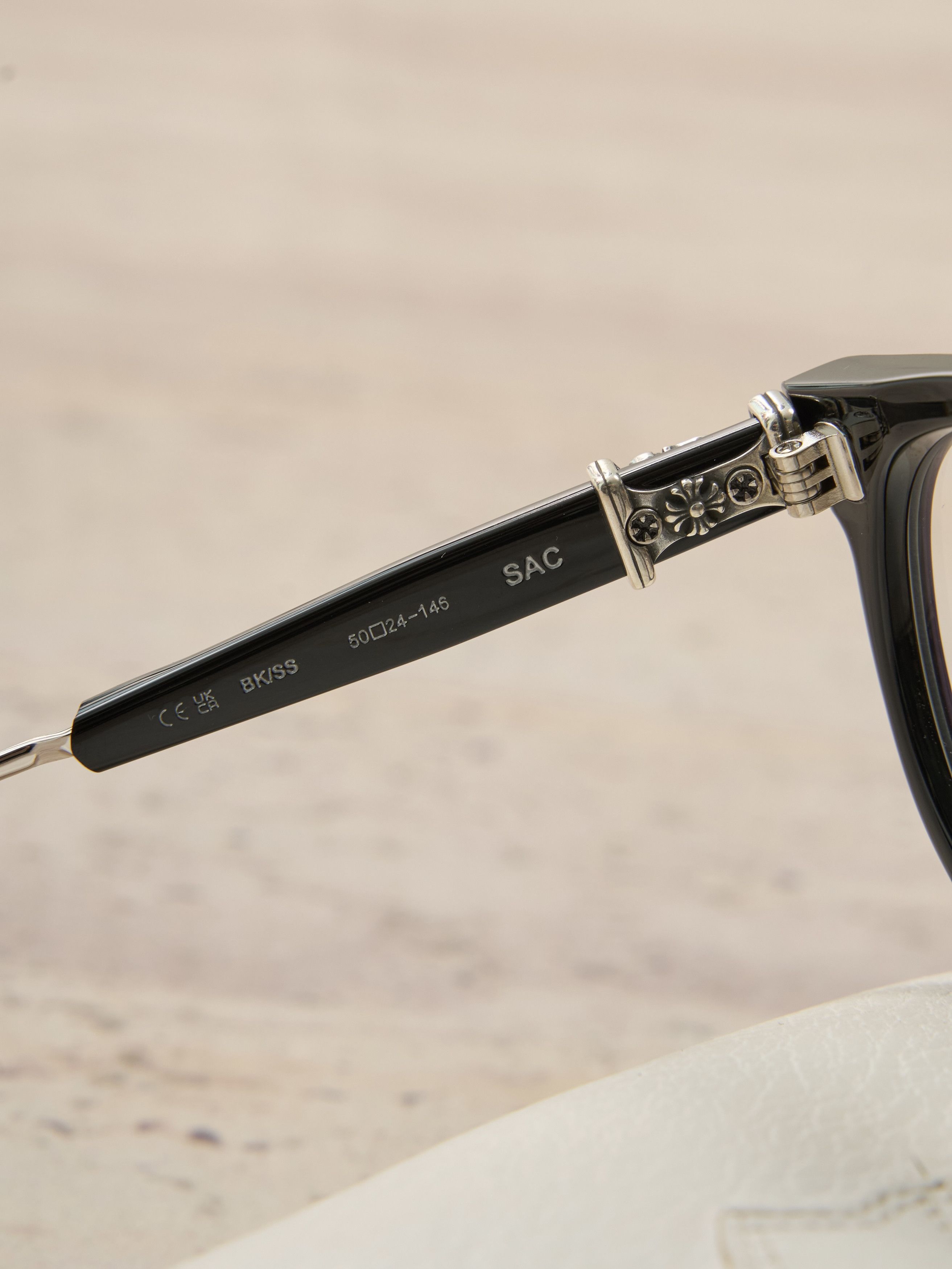 Chrome Hearts Chrome Hearts SAC BK/SS Glasses Size ONE SIZE - 9 Thumbnail
