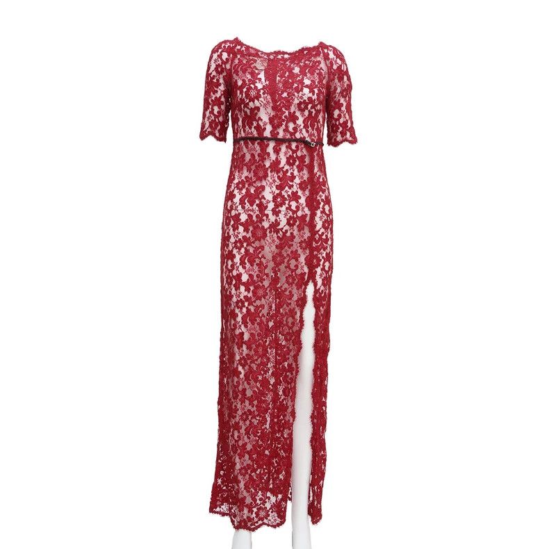 Gucci GucciRed silk dress Size XXS / US 00 / IT 34 - 1 Thumbnail