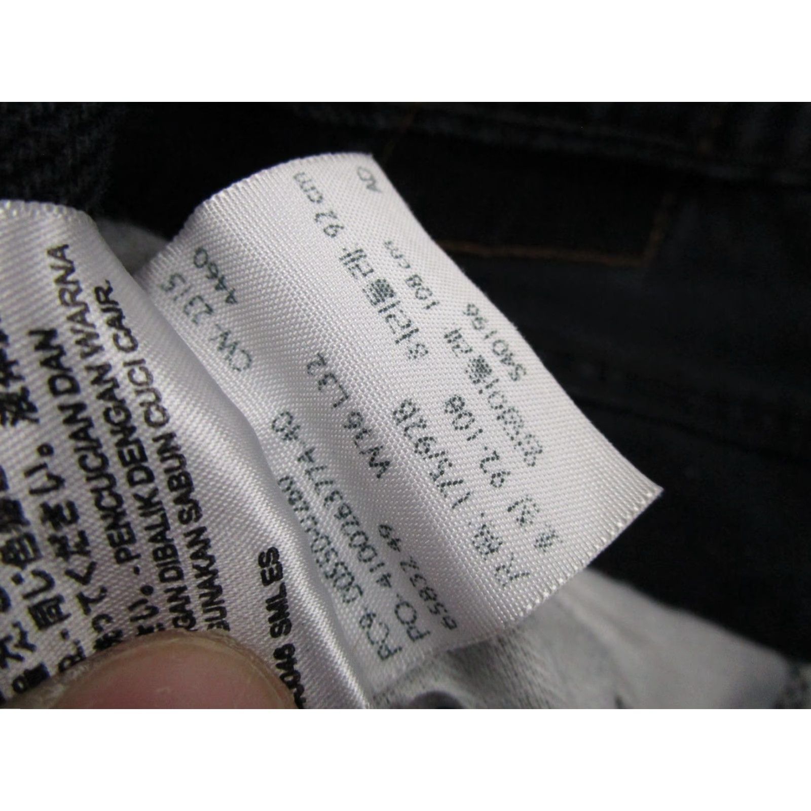 Levi's VINTAGE Levi's 550 Jeans Mens 36x32 Black Regular Straight Leg Y2K 5-Pocket Denim Modern Fit Size US 36 / EU 52 - 2 Thumbnail