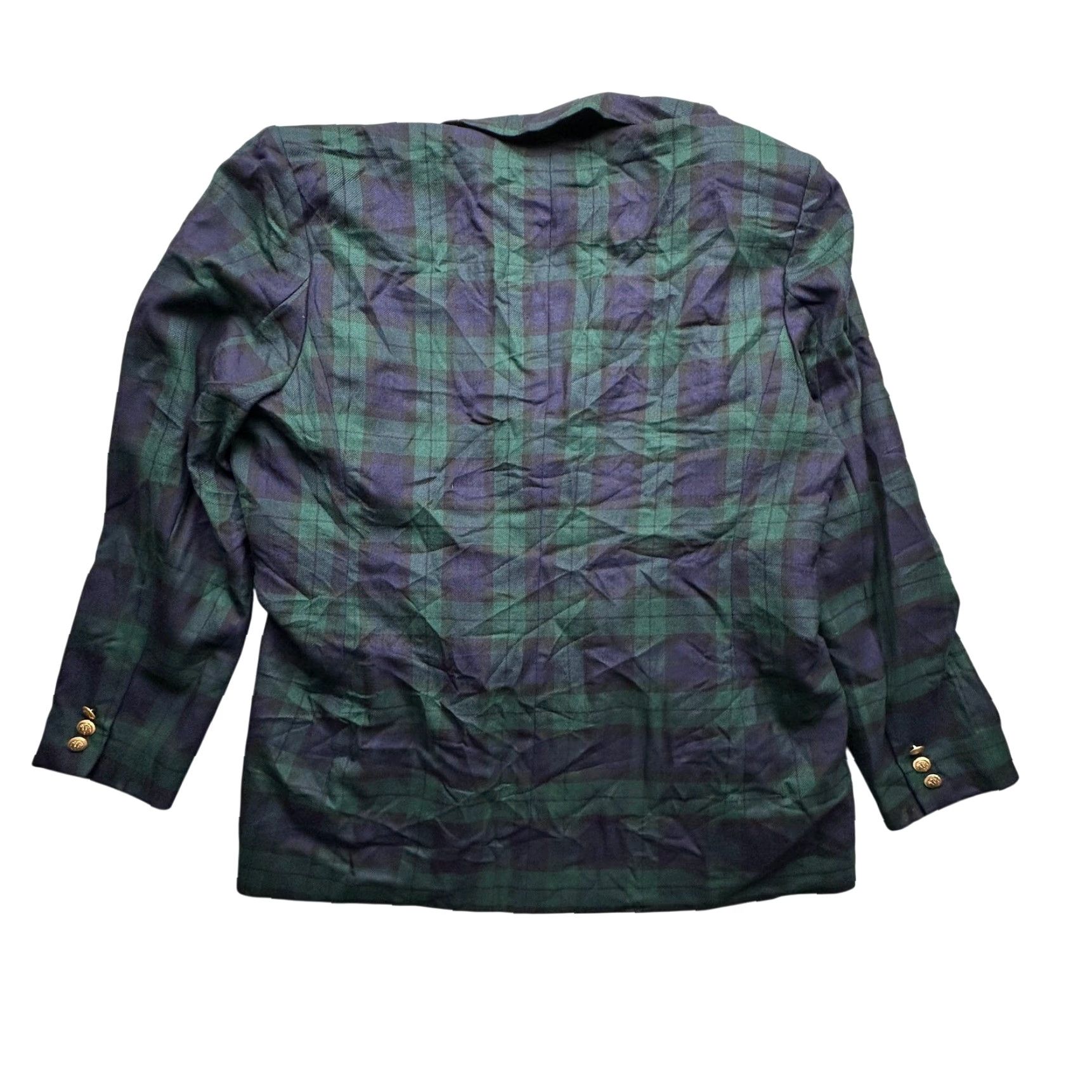 Pendleton VINTAGE Pendleton Plaid Wool Double Breasted Blazer Coat Womens XL Green Size XL / US 12-14 / IT 48-50 - 2 Thumbnail