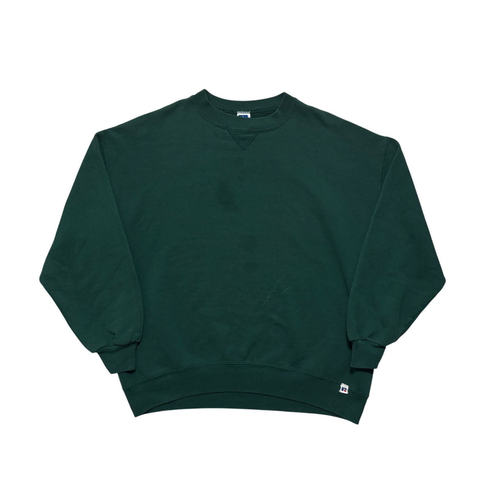 Russell Athletic VTG 90s Russel Athletic Dark Green Pullover Sweatshirt XL Size US XL / EU 56 / 4 - 1 Thumbnail