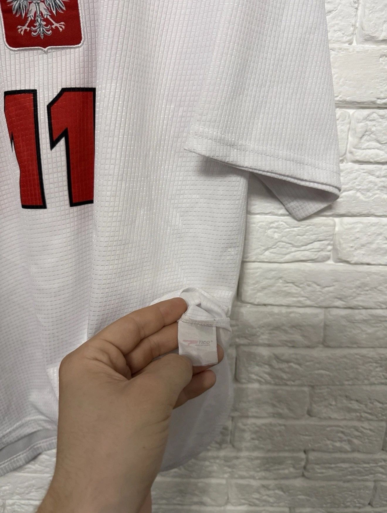 Other Vintage Tico Poland Home Jersey 11Olisadebe World Cup 2002 Size US S / EU 44-46 / 1 - 5 Thumbnail