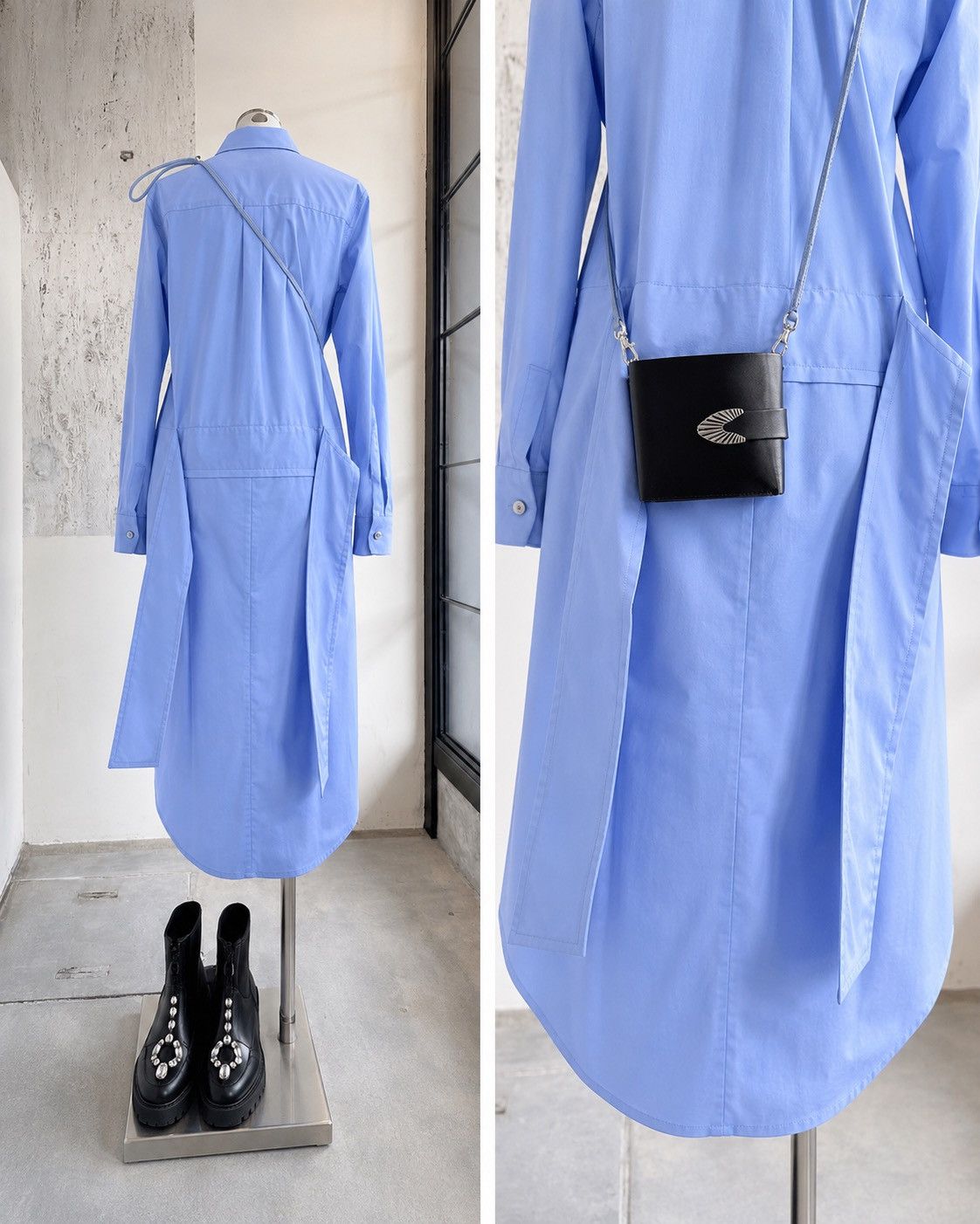 Toga Pulla Toga Pulla Stretch Board Shirt Dress Size XS / US 0-2 / IT 36-38 - 2 Thumbnail