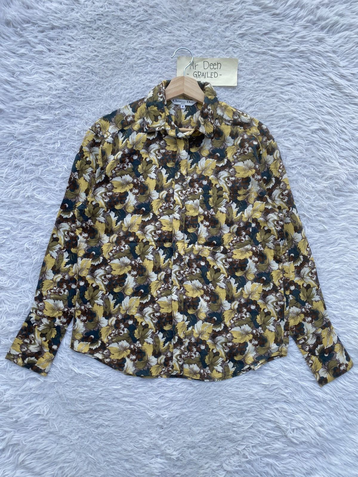 Christian Dior Monsieur Rare Vintage 90s Christian Dior Florals Buttoned Shirt Size US M / EU 48-50 / 2 - 2 Thumbnail