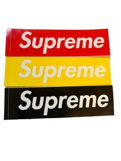 Supreme Clear Vinyl Box Logo Stickers Transparent
