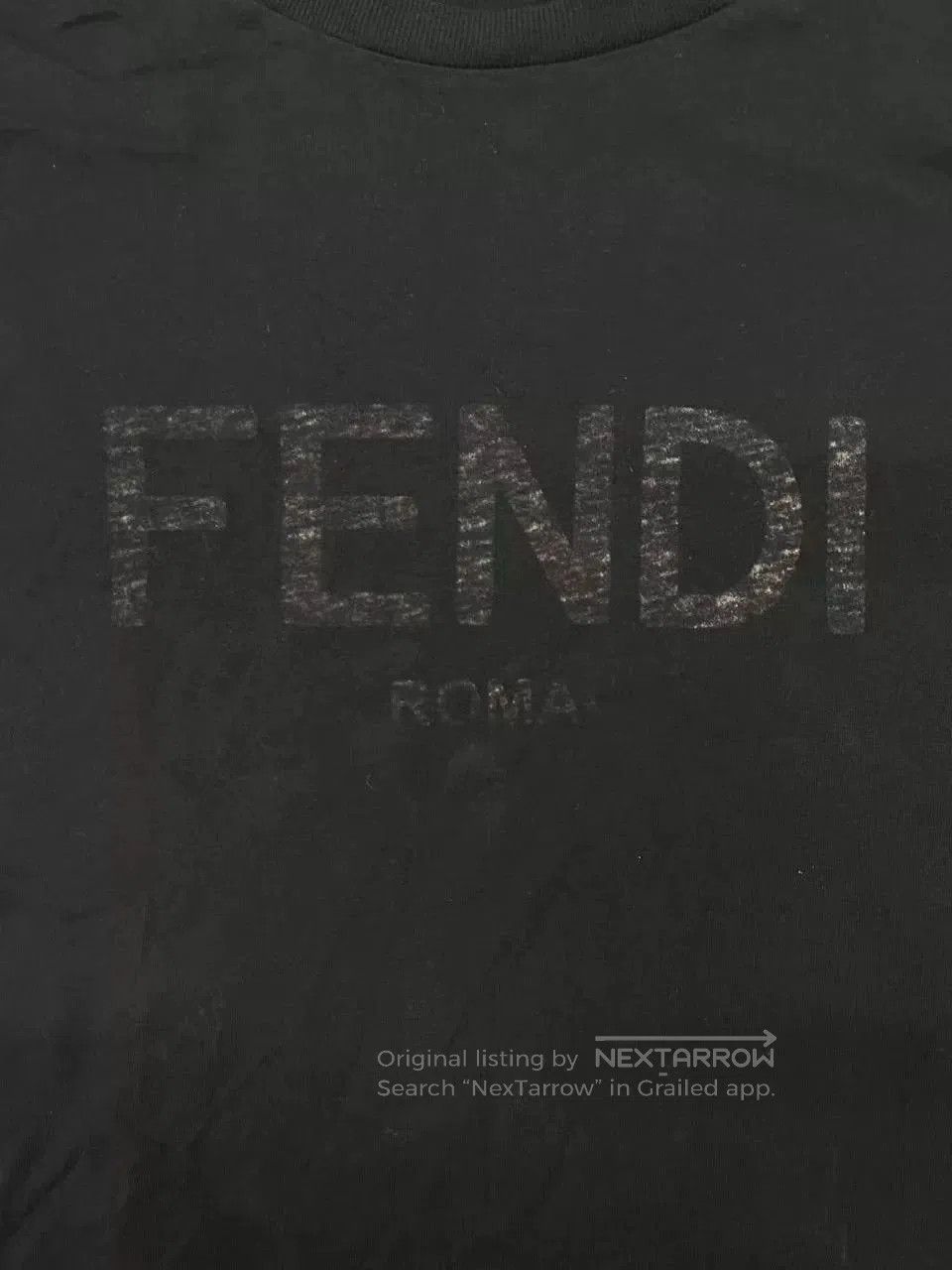 Fendi FENDI SS23 Logo Print Men's Crewneck T-Shirt. Size US M / EU 48-50 / 2 - 3 Thumbnail