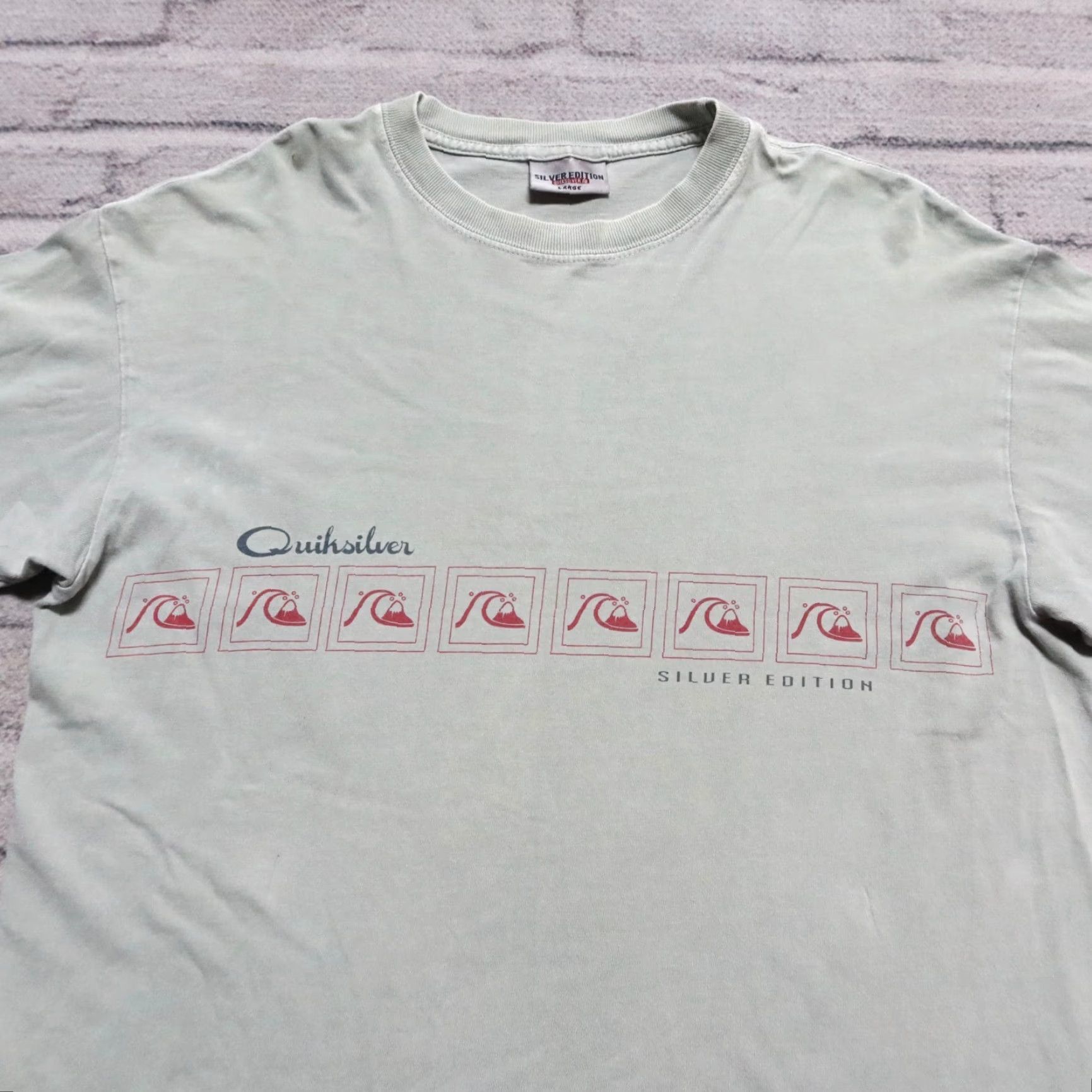 Quiksilver Vintage Quiksilver Longsleeve Shirt L Men Green 90s Edition Surf Skate/Silver Edition Shirt Size US L / EU 52-54 / 3 - 4 Thumbnail