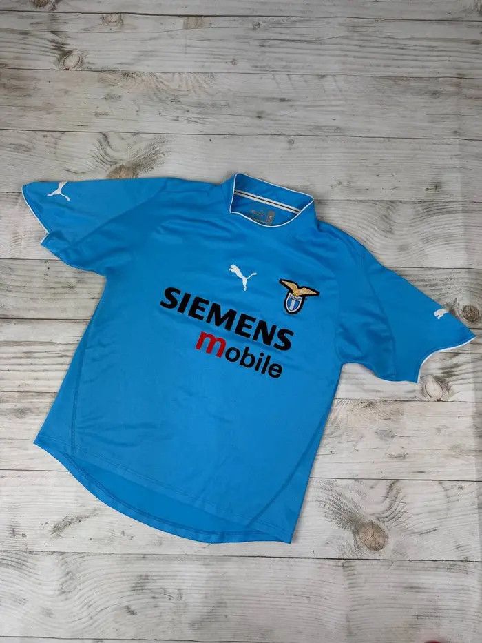 Puma Vintage Puma SS Lazio 2002 2003 Home Shirt Soccer Jersey Size US M / EU 48-50 / 2 - 1 Thumbnail
