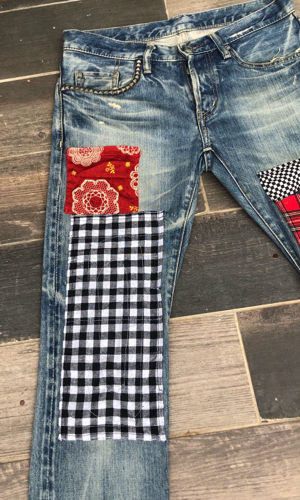 Hysteric Glamour × Seditionaries 🔥Mega Rare🔥Hysteric Glamour Punk Pacthes Jeans🔥 Size US 30 / EU 46 - 14 Thumbnail