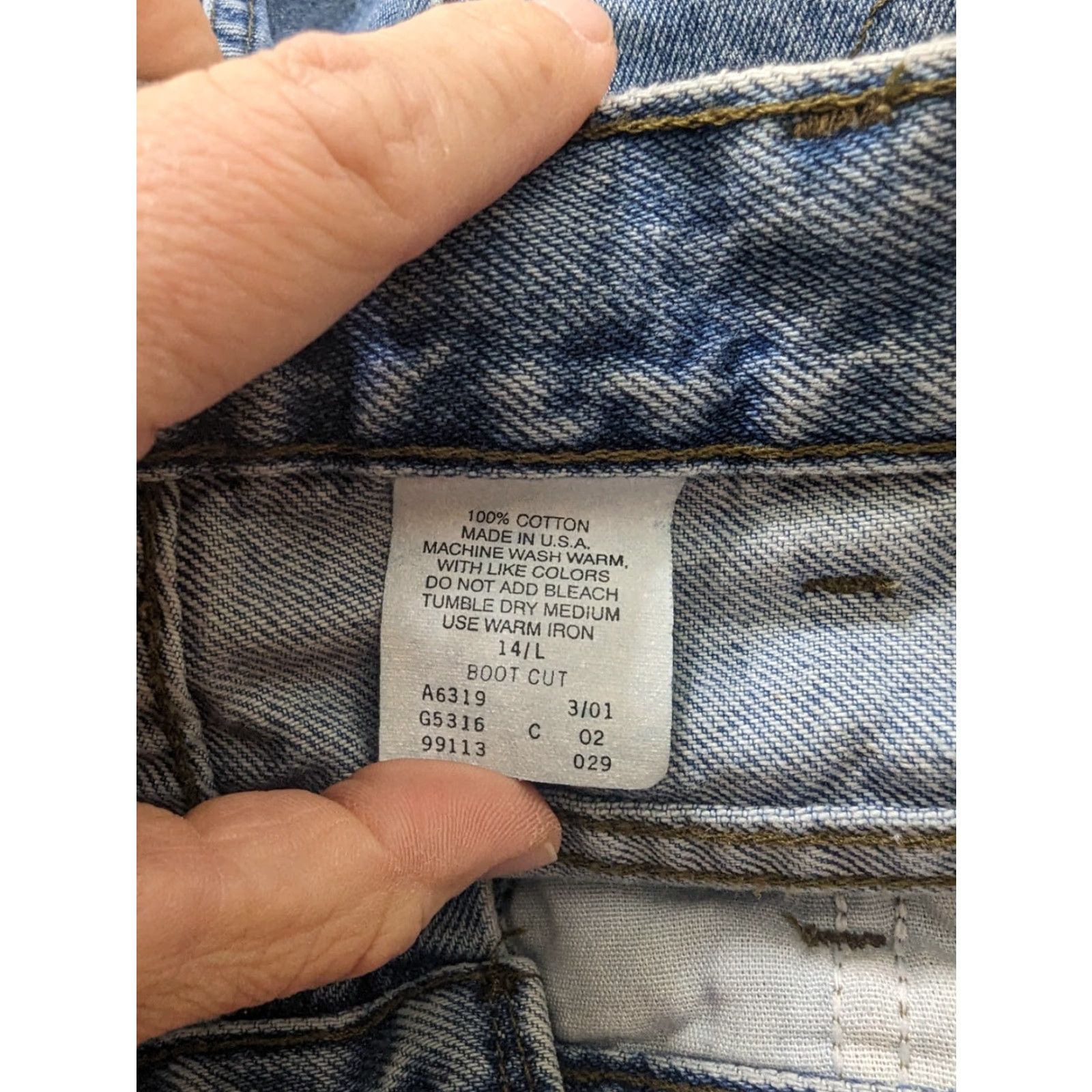 Harley Davidson VINTAGE Harley-Davidson Womens 14L Jeans High Rise Bootcut 32x32 USA V2 Size 36" / US 14 / IT 50 - 4 Thumbnail