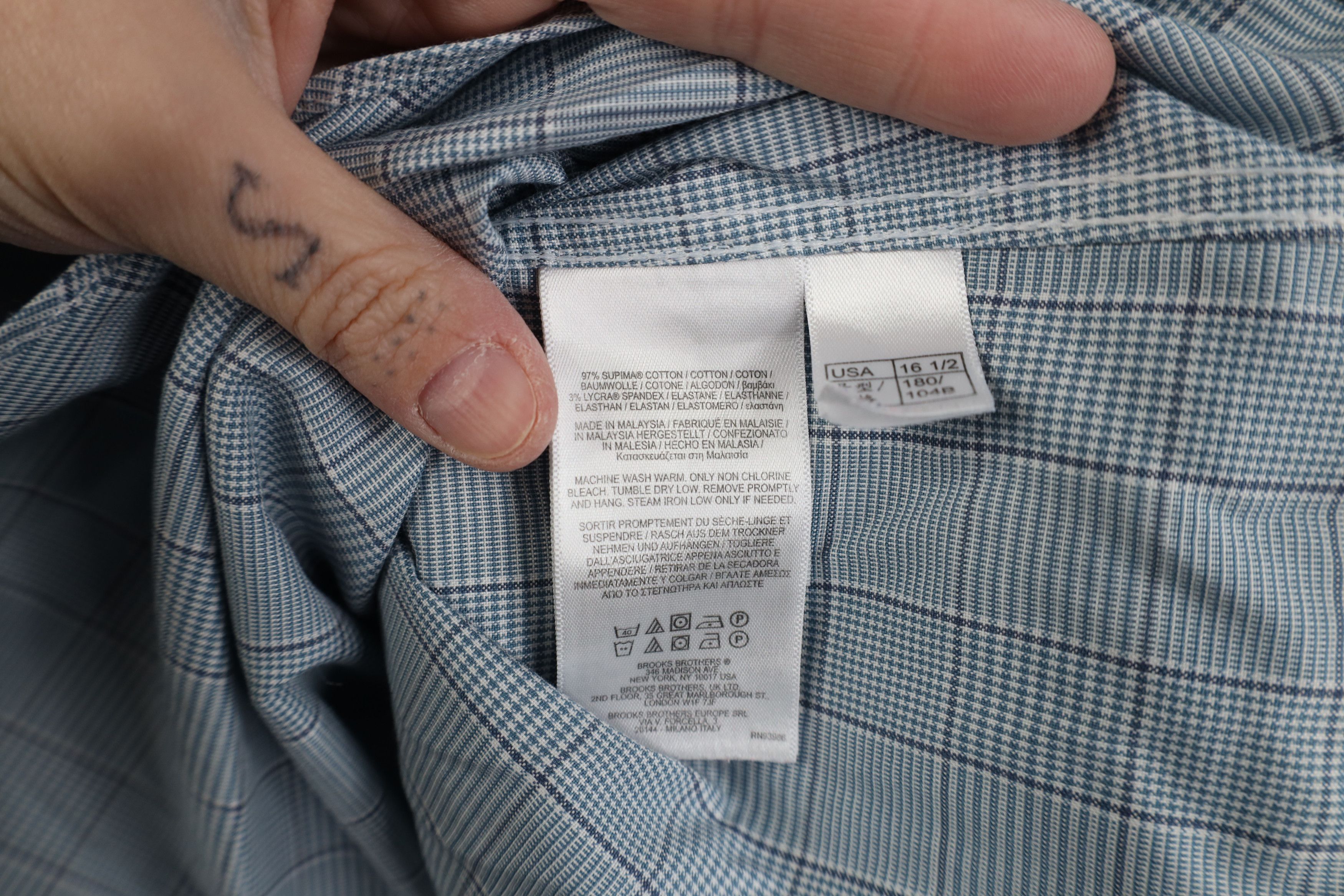 Brooks Brothers Vintage 90s Brooks Brothers Collared Button Down Shirt OCBD Size US M / EU 48-50 / 2 - 8 Thumbnail