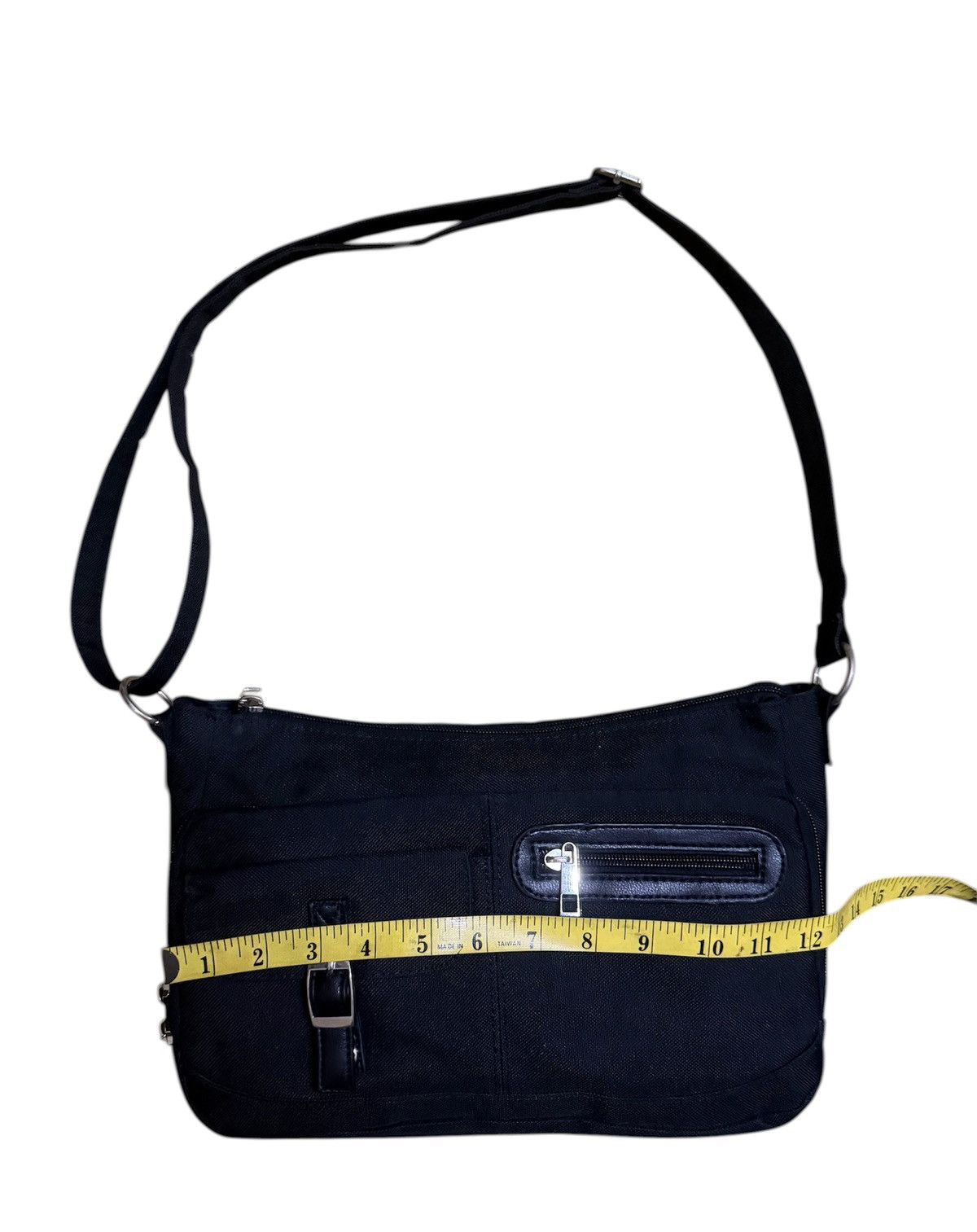 Japanese Brand CLOSSHI Crossbody Multi-Compartment Canvas Black Size ONE SIZE - 4 Thumbnail