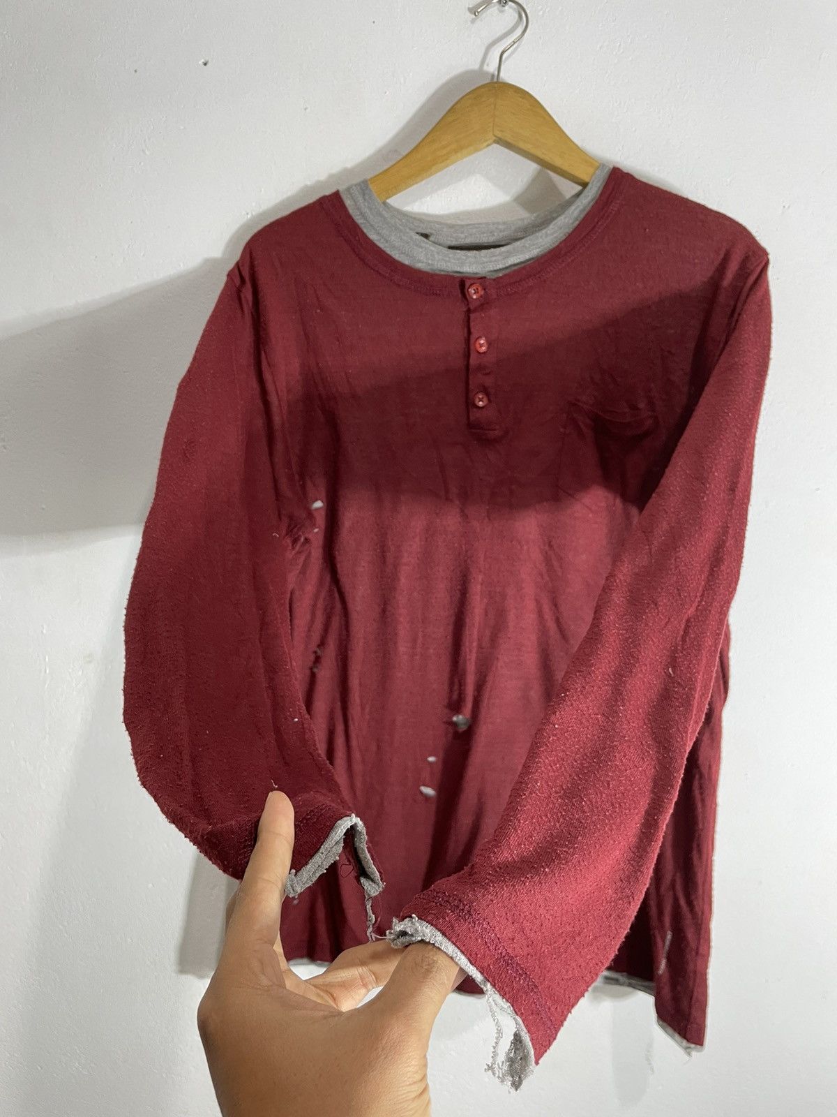 If Six Was Nine Distressed double layer longsleeve gothic ifsix lgb style Size US M / EU 48-50 / 2 - 5 Thumbnail