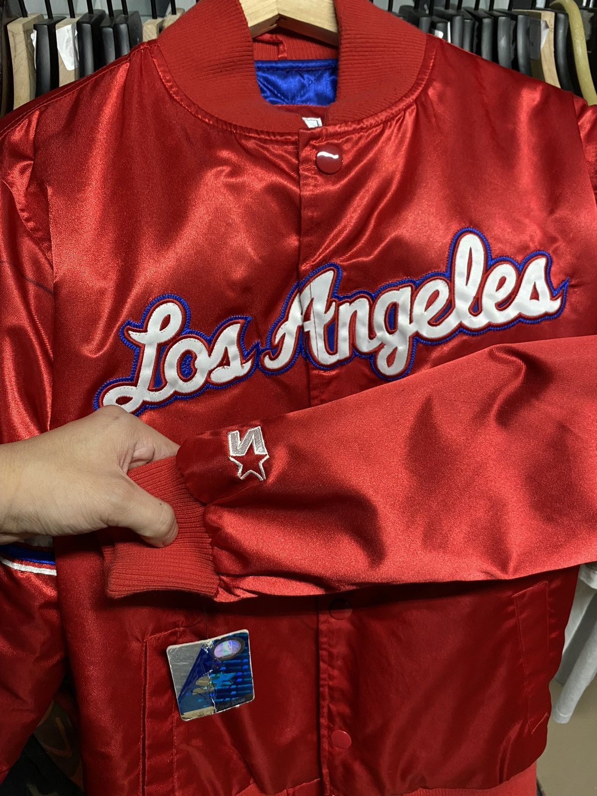 Vintage 00’ Los Angeles Clippers Jacket Satin Starter Medium