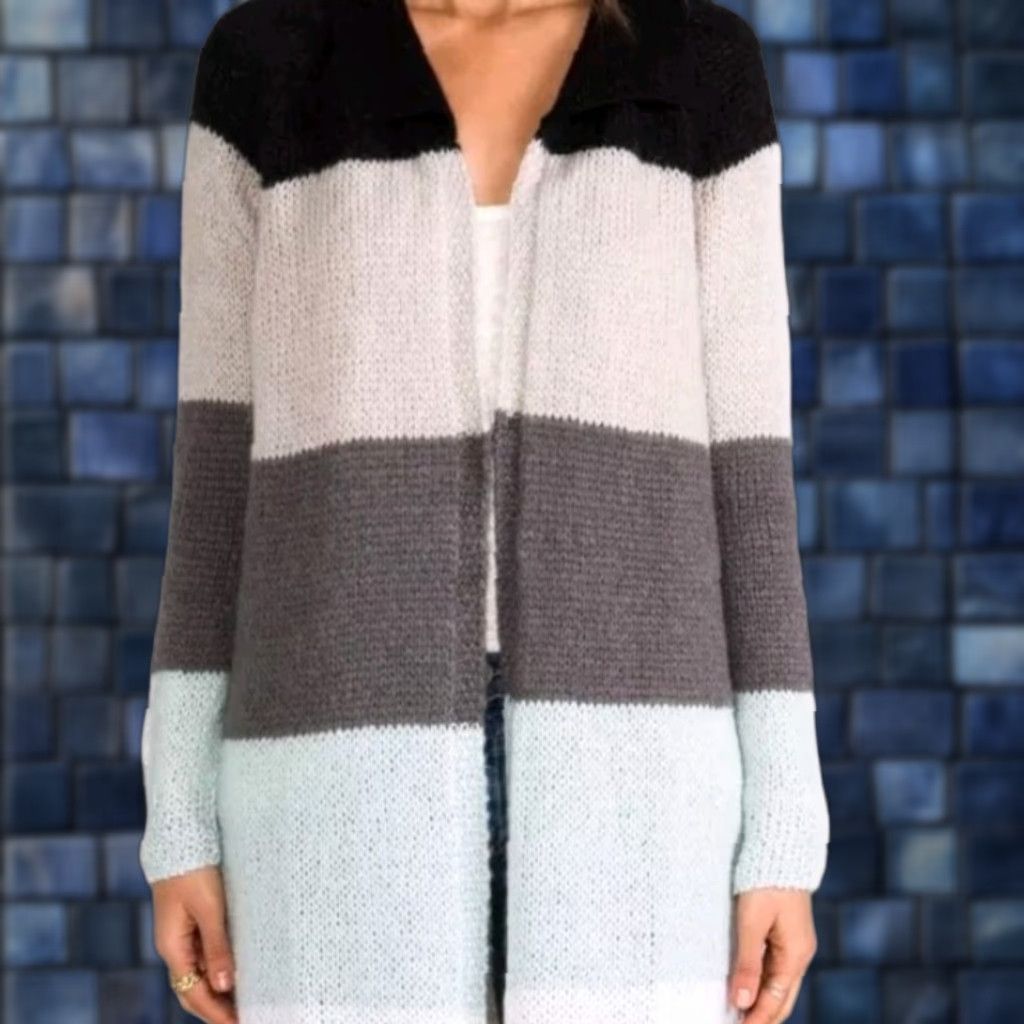 Free People Free People Over The Rainbow Cardigan Duster Sweater Women Size Small Blue Italy Multicolor Rainbow Cardigan Womens Colorful 90s? Size S / US 4 / IT 40 - 1 Thumbnail