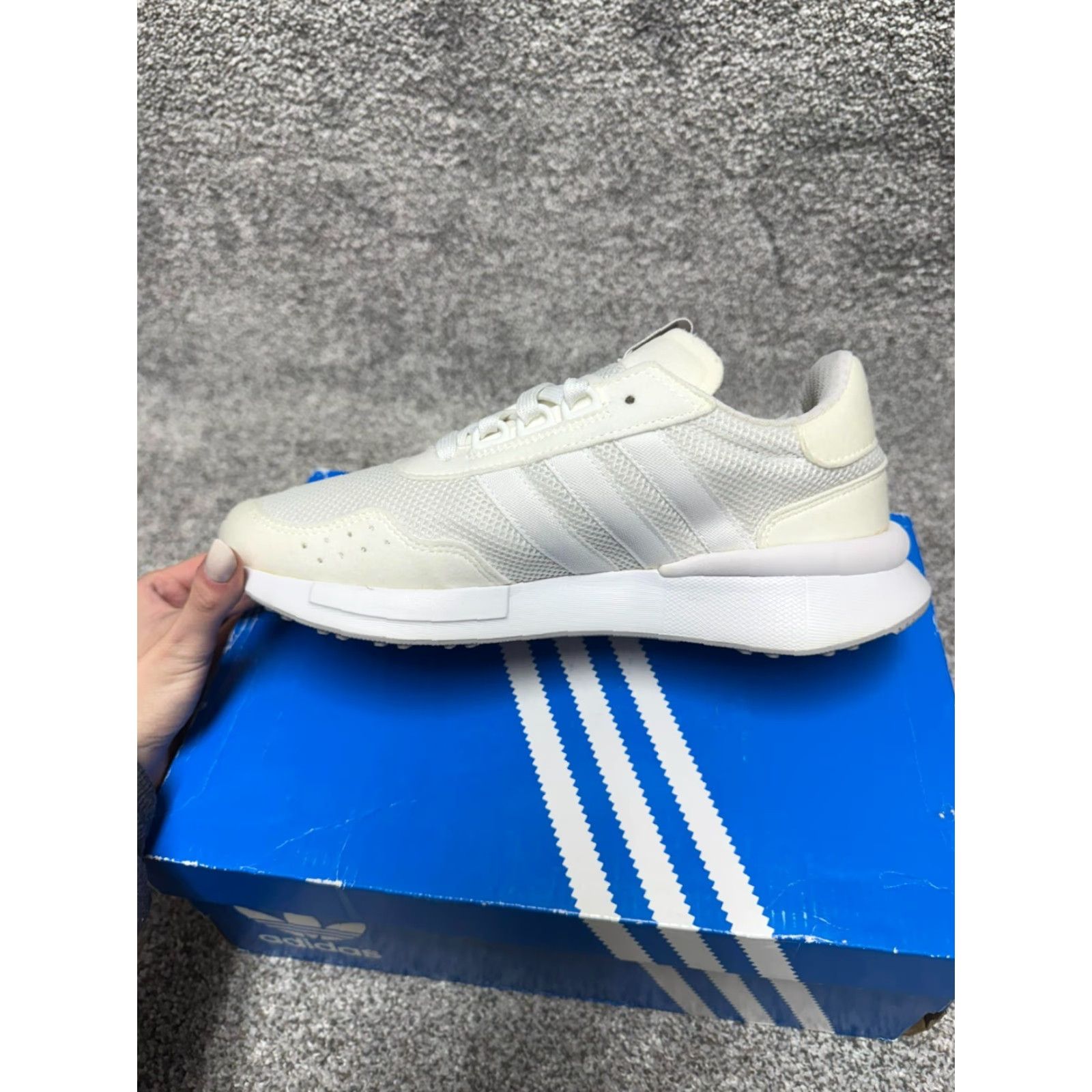 Adidas Adidas Originals Retroset Sneakers Mens 6 Athletic Casual Walking 80s Retro White Lace Up Low Top Rubber Sole Mens Shoes Size US 6 / EU 39 - 2 Thumbnail