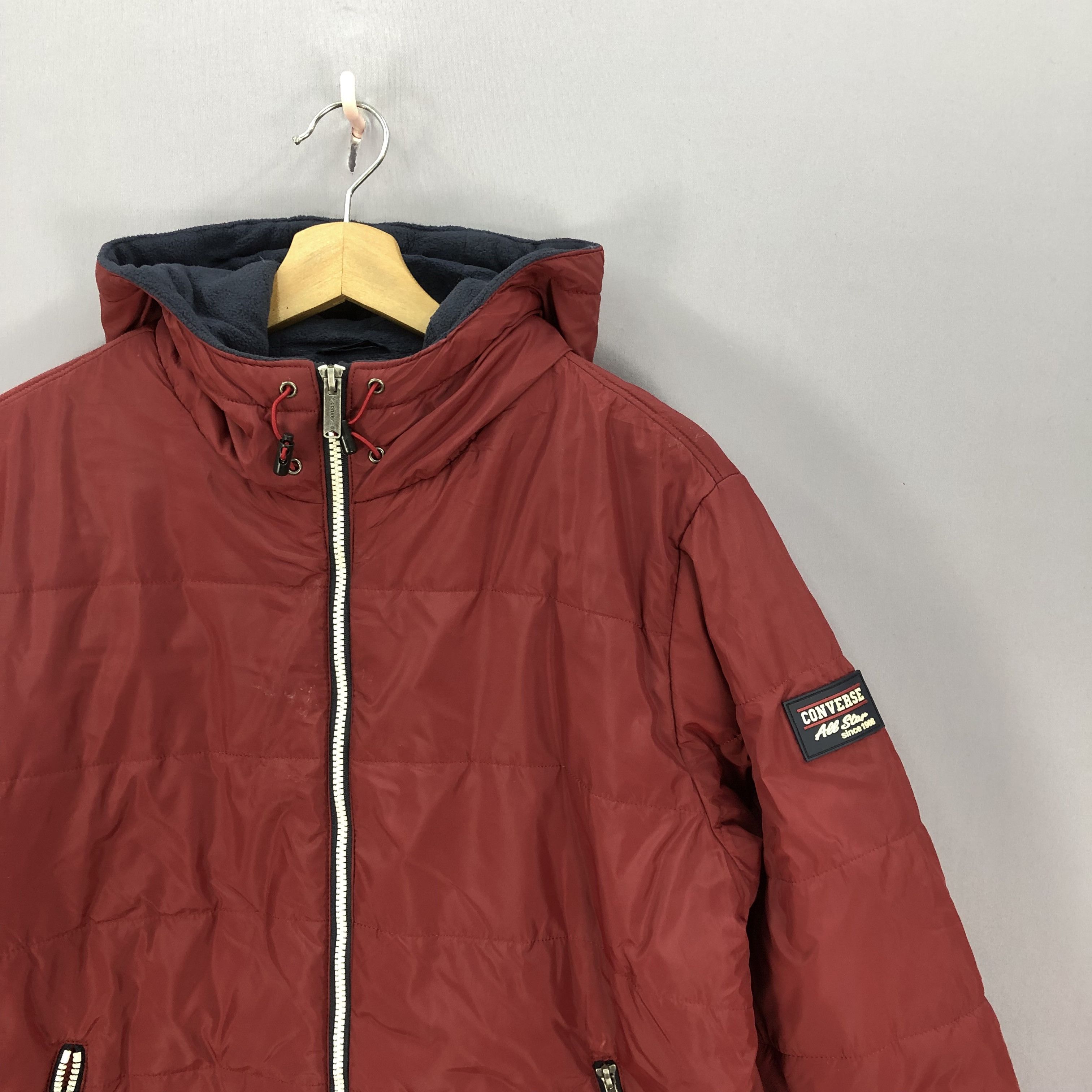 Converse × Vintage Vintage Converse Hoodie Windbreaker Fleece Jacket Size US M / EU 48-50 / 2 - 5 Thumbnail