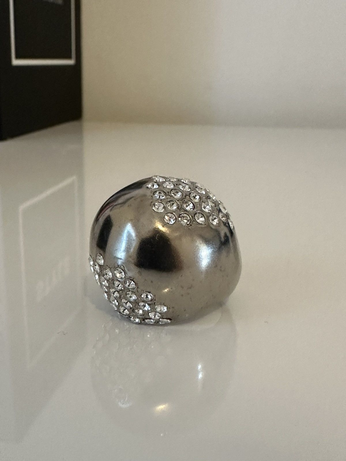 Saint Laurent Paris SAINT LAURENT Crystal-Embellished Ring Size ONE SIZE - 8 Thumbnail