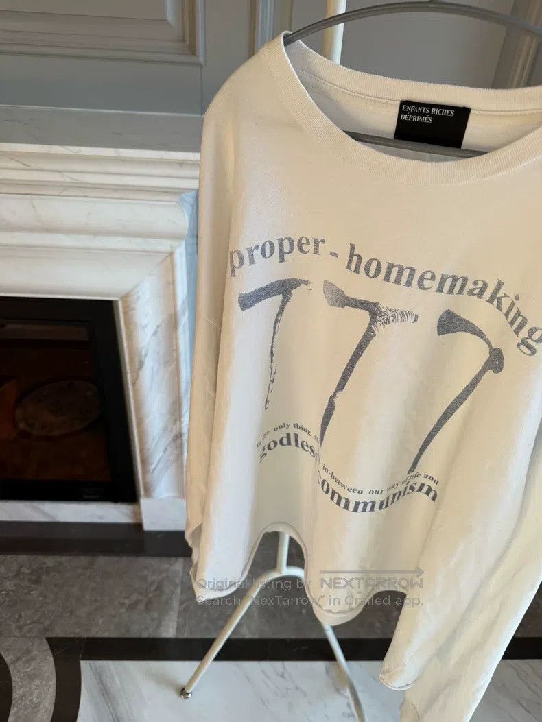 Enfants Riches Deprimes Enfants Riches Deprimes White Number Long Sleeve Size US XL / EU 56 / 4 - 4 Thumbnail
