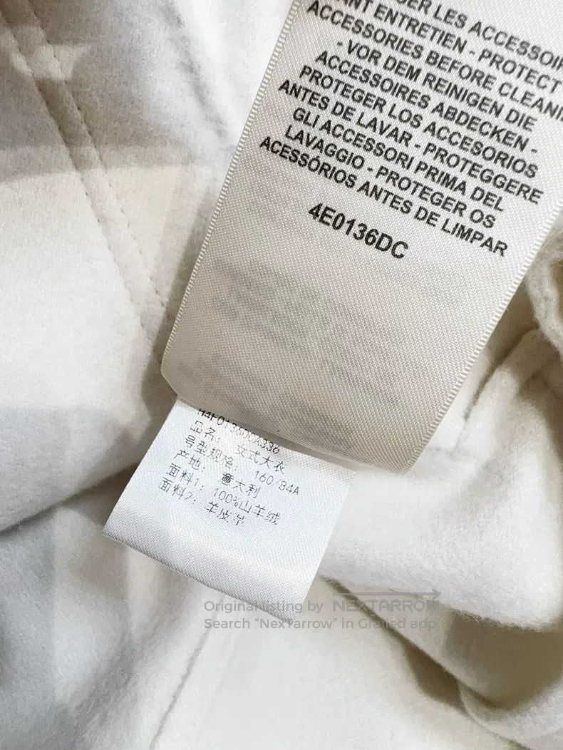 Hermes Hermes Classic white cashmere and leather mix coat Size XXS / US 00 / IT 34 - 7 Thumbnail