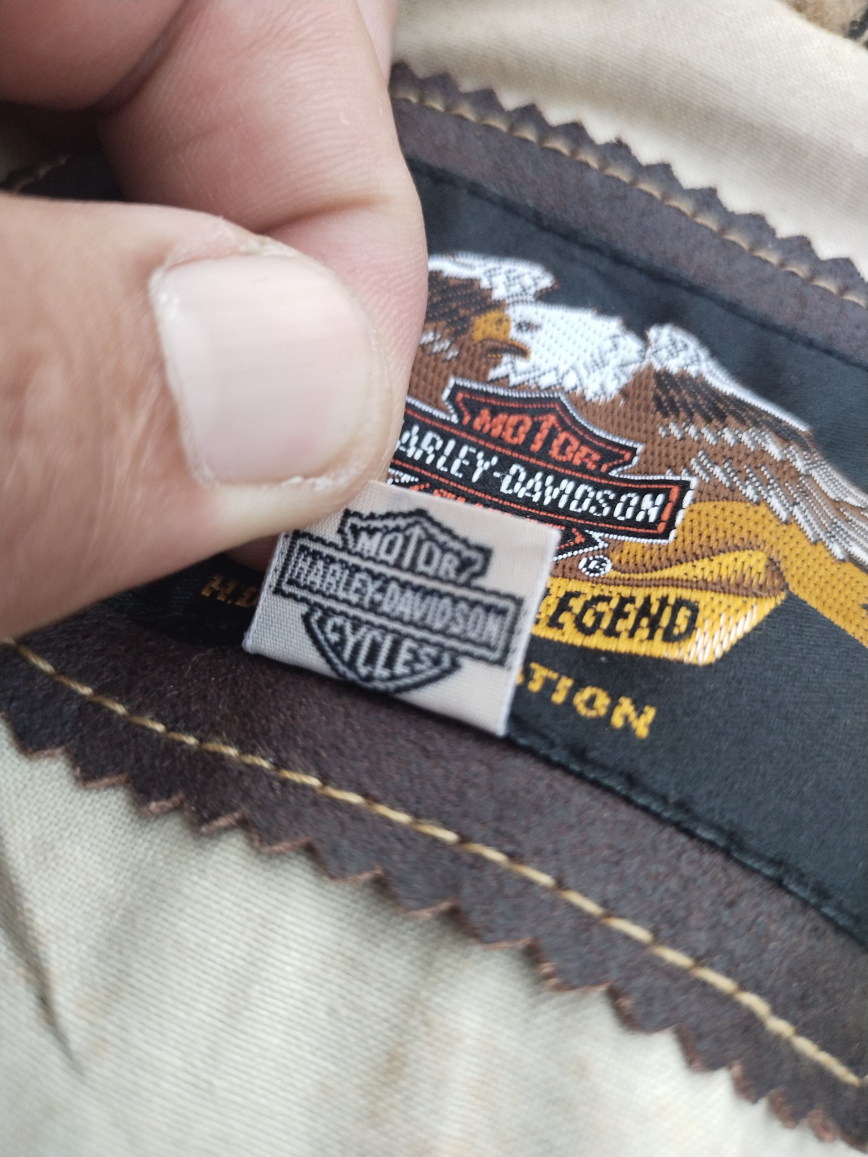 Harley Davidson Vintage C-OS 1957 Harley Davidson Motorcycle Champ Leather Size US L / EU 52-54 / 3 - 21 Thumbnail