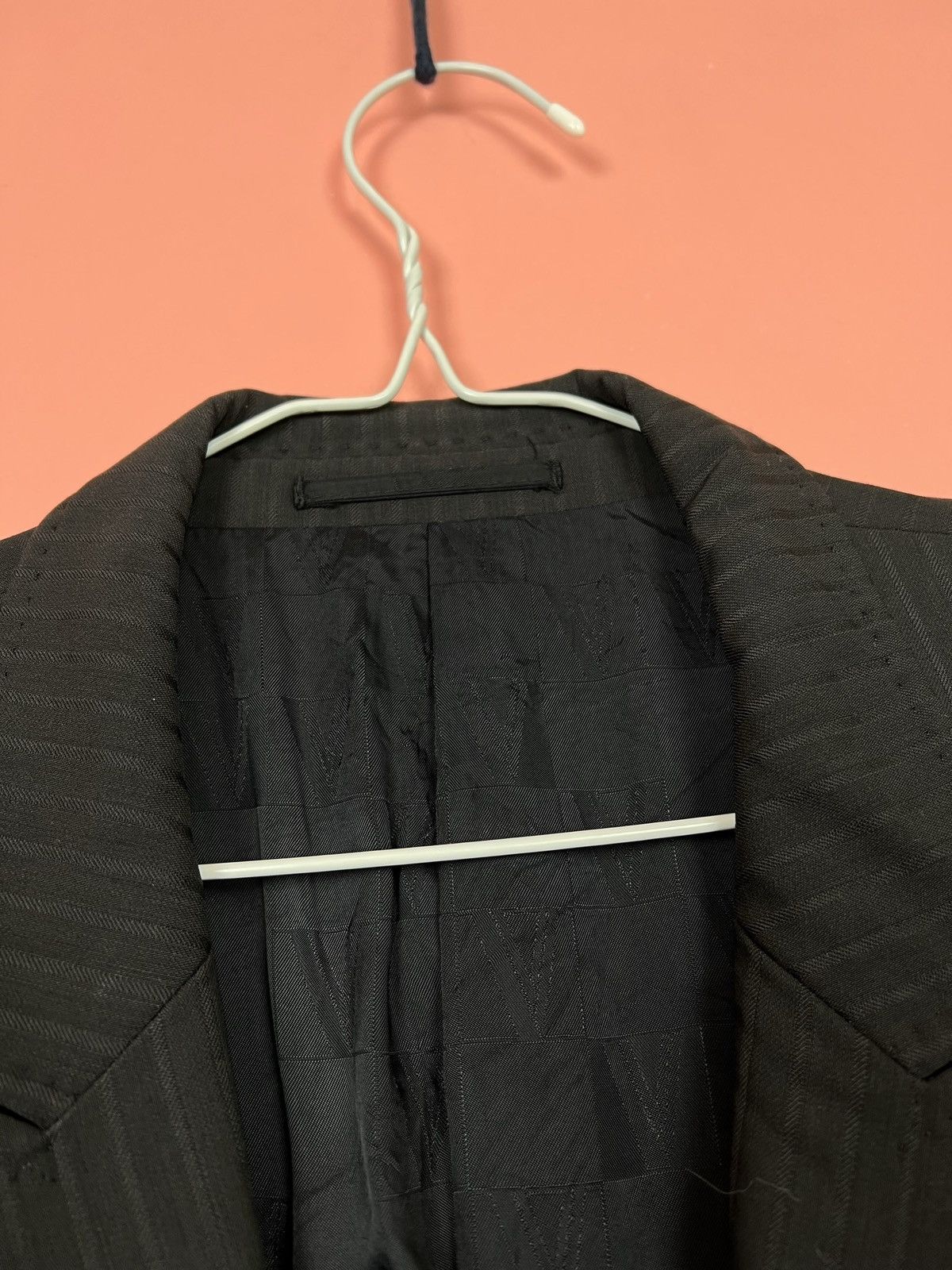 Designer × Versace × Vintage Versace collection striped blazer classic streetwear Size 48R - 2 Thumbnail
