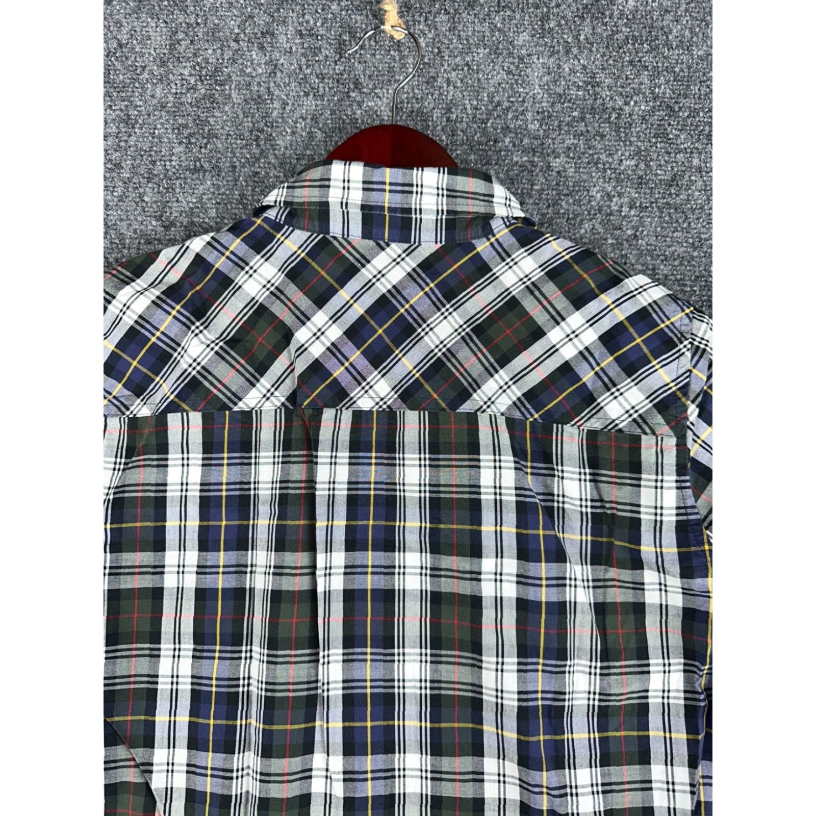 J.Crew J.CREW Shirt Womens 8 Forest Plaid Long Sleeve Button Up Pocket Shrunken/Regular Fit Size M / US 6-8 / IT 42-44 - 8 Thumbnail