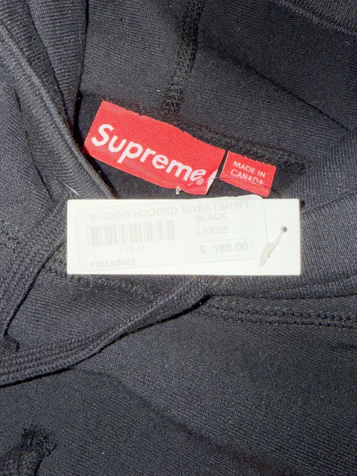 Supreme Supreme S Logo Hooded Sweatshirt Black Size US L / EU 52-54 / 3 - 6 Thumbnail