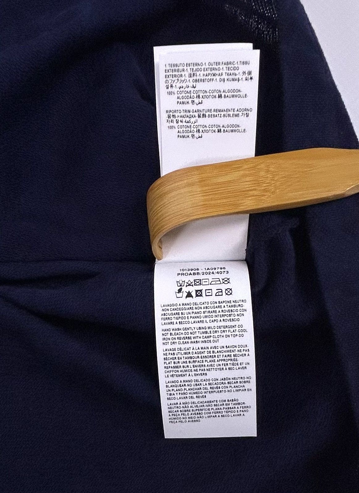 Versace Versace Barocco Jacquard pique Polo Navy Blue XL Italy Size US XL / EU 56 / 4 - 7 Thumbnail
